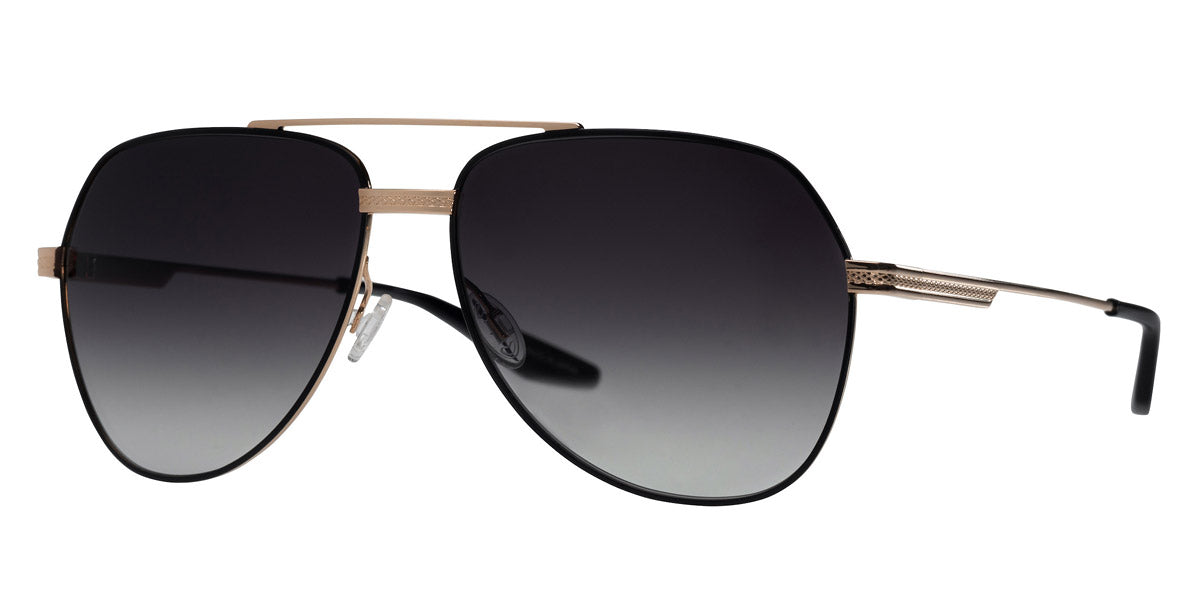 Barton Perreira 007 AVTAK sunglasses in Black Satin/Gold / Smolder / 61-15-145 - Modern Eye Care Portland