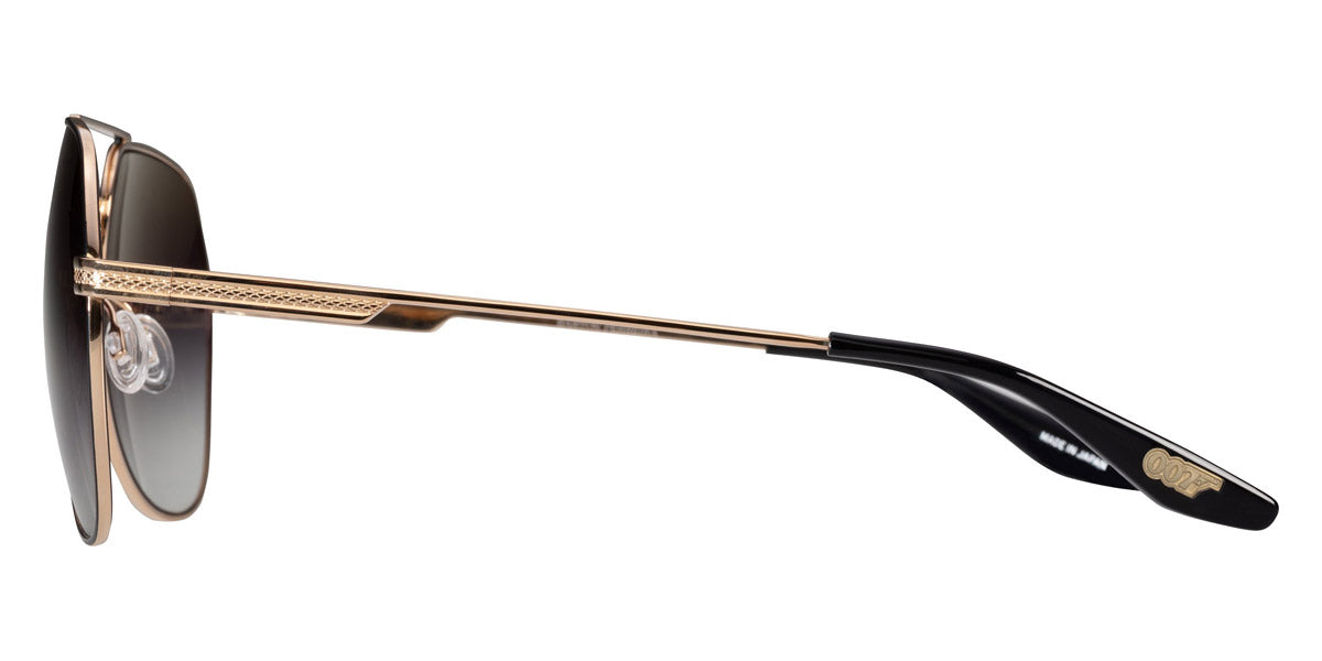 Barton Perreira 007 AVTAK sunglasses in Black Satin/Gold / Smolder / 61-15-145 - Modern Eye Care Portland