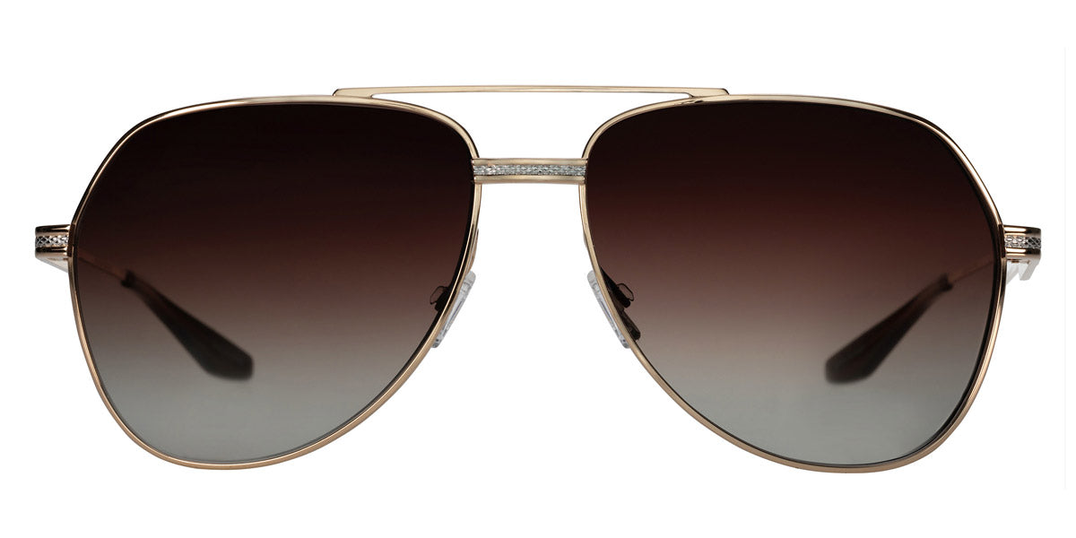 Barton Perreira 007 AVTAK sunglasses in Gold/Silver / Smokey Topaz / 61-15-145 - Modern Eye Care Portland