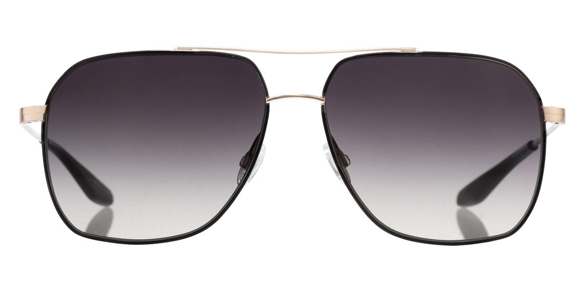 Barton Perreira Aeronaut sunglasses in Black Satin/Gold / Smolder AR / 60-15-145 - Modern Eye Care Portland