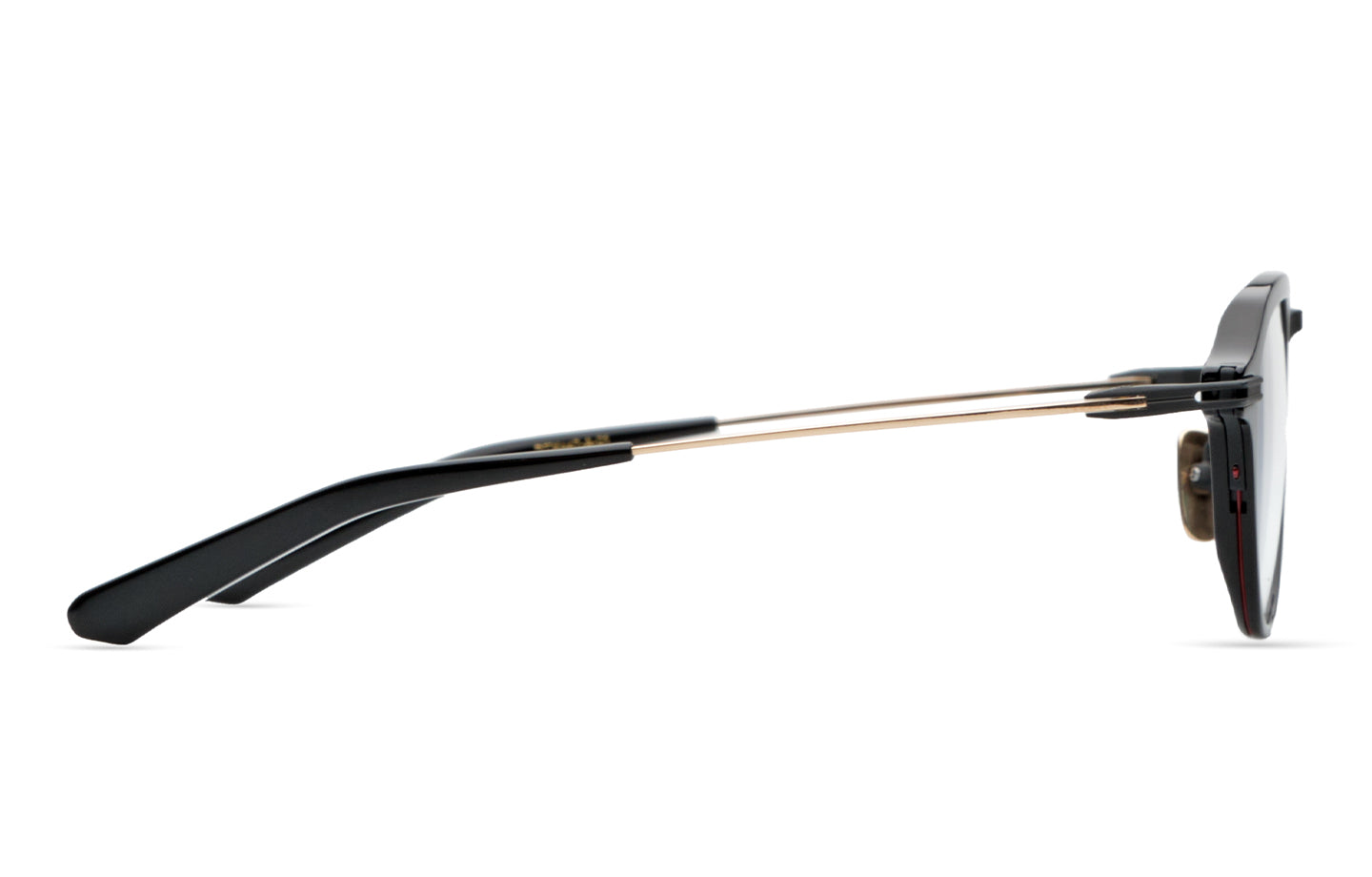 DITA AEGEUS-THREE eyeglasses in Black - Matte Black - White Gold - Clear - Modern Eye Care Portland