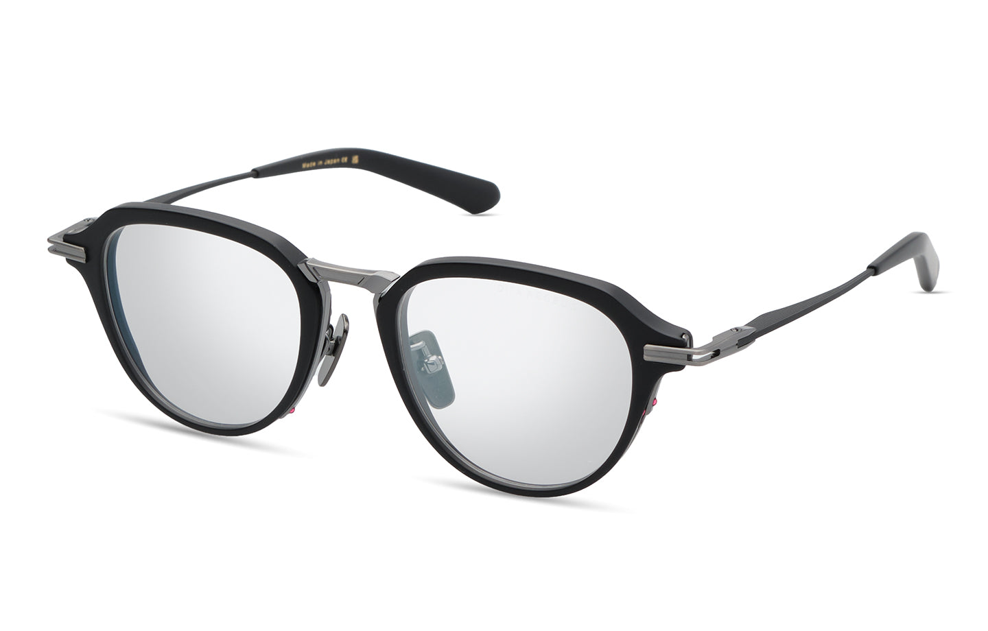 DITA AEGEUS-THREE eyeglasses in Matte Black - Antique Dark Gun - Clear - Modern Eye Care Portland