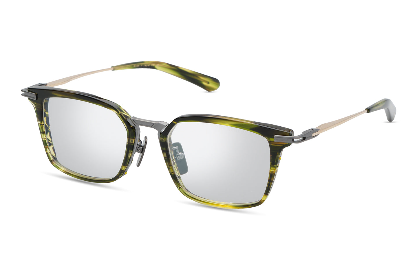 DITA AEGEUS-TWO eyeglasses in Black Vine - Antique Dark Gun - Clear - Modern Eye Care Portland