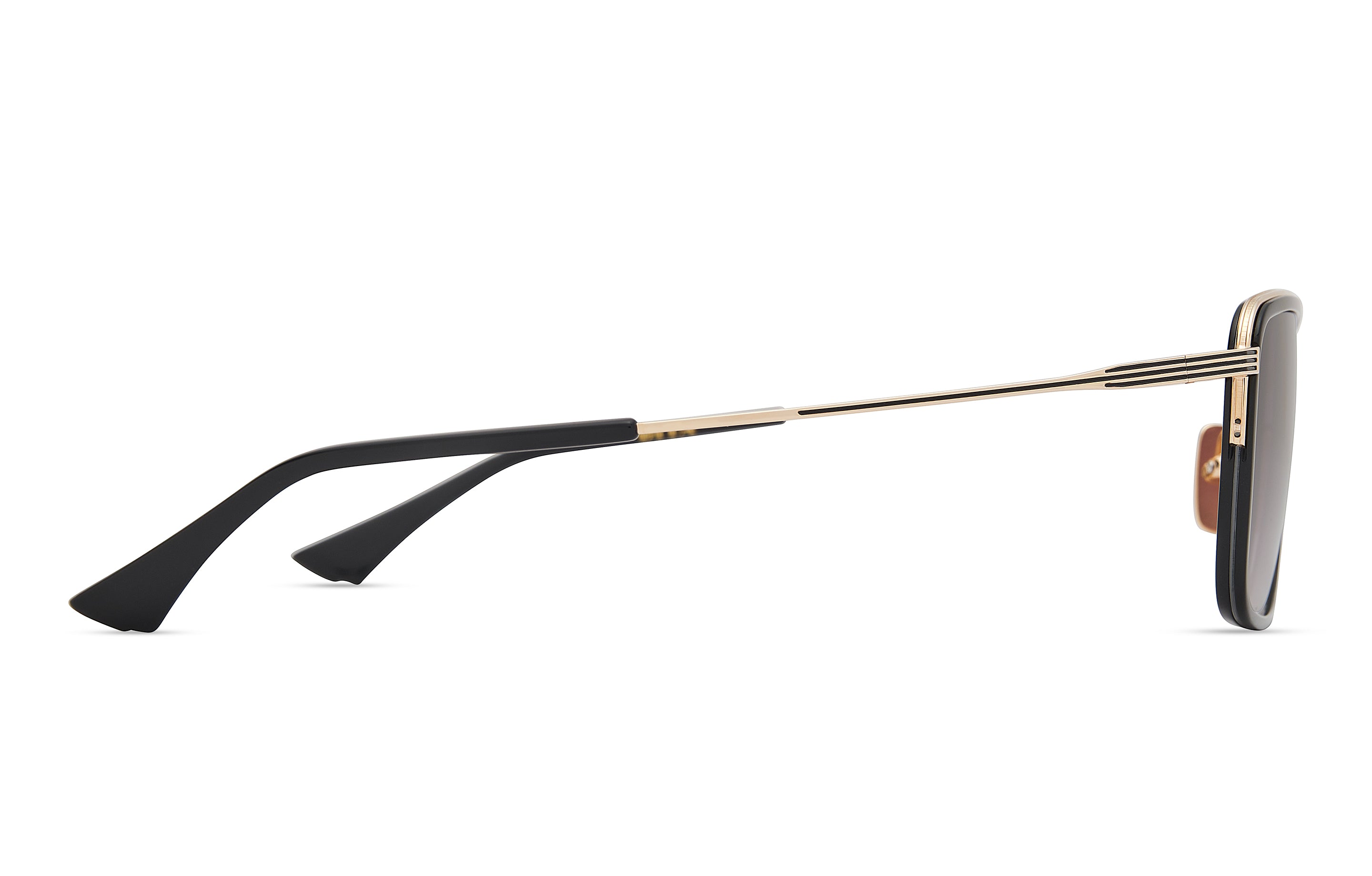 DITA ALLUVIAN sunglasses in Black - White Gold - Grey to Clear Gradient - Modern Eye Care Portland