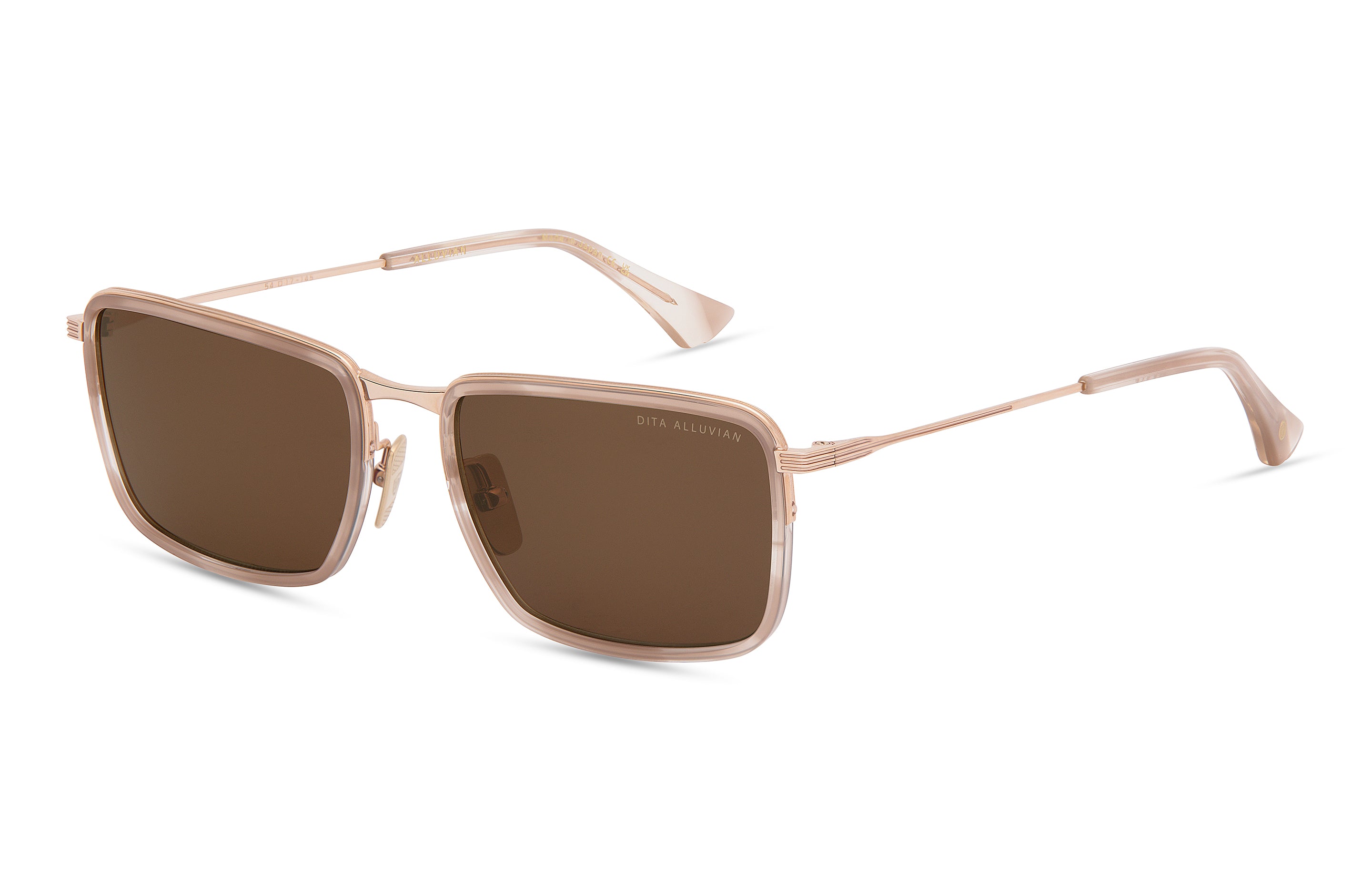 DITA ALLUVIAN sunglasses in Dusty Pink - Rose Gold - Brown - Modern Eye Care Portland