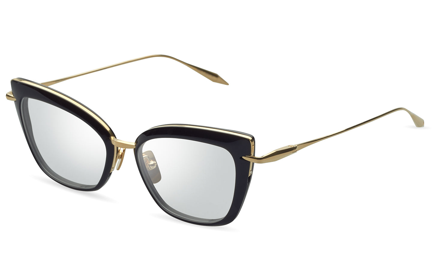 DITA AMORLY eyeglasses in Black - Yellow Gold - Clear - Modern Eye Care Portland