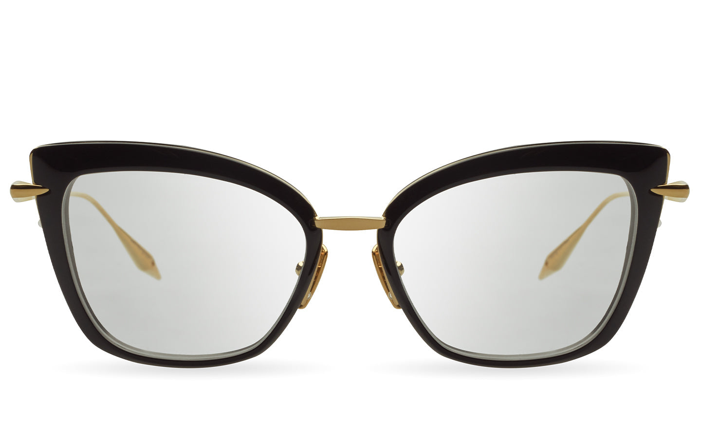 DITA AMORLY eyeglasses in Black - Yellow Gold - Clear - Modern Eye Care Portland