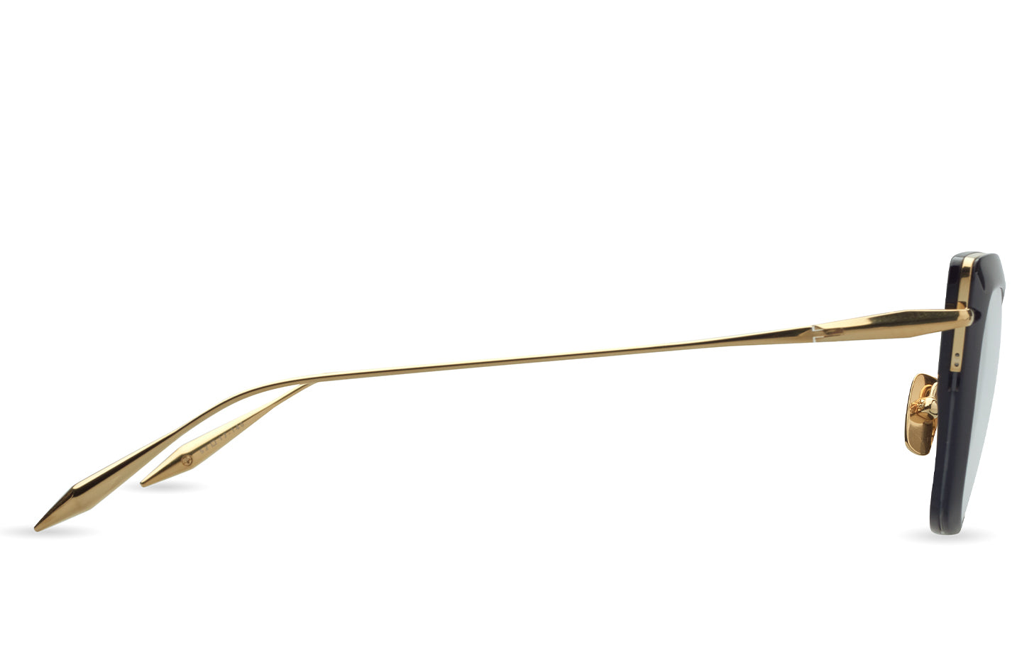 DITA AMORLY eyeglasses in Black - Yellow Gold - Clear - Modern Eye Care Portland