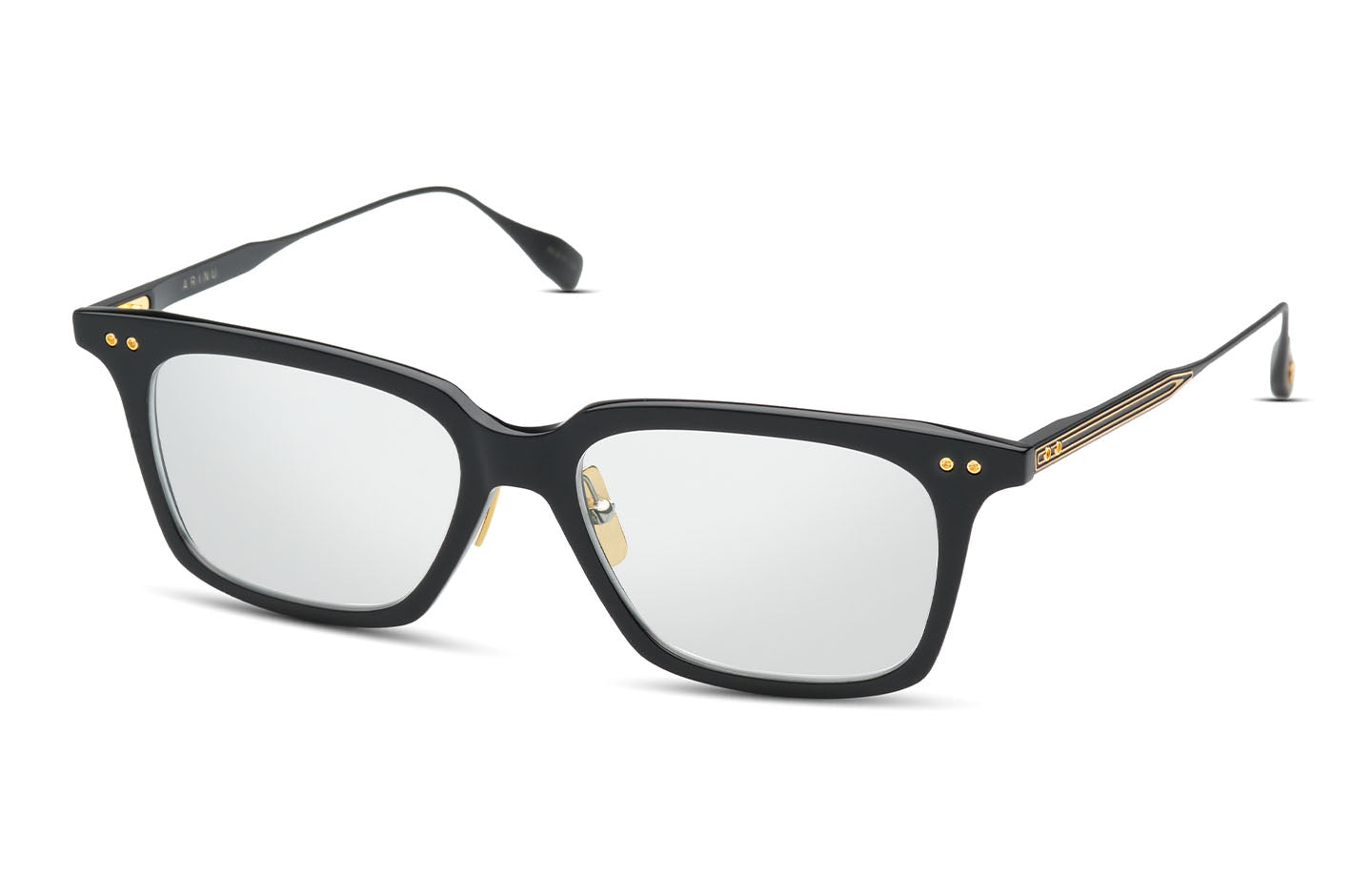 DITA ARINU eyeglasses in Black - Gold - Clear - Modern Eye Care Portland