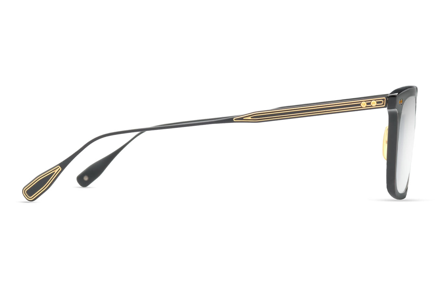 DITA ARINU eyeglasses in Black - Gold - Clear - Modern Eye Care Portland