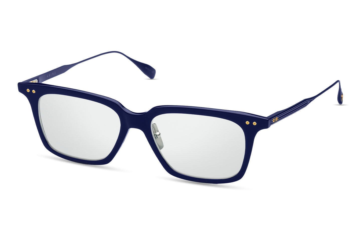 DITA ARINU eyeglasses in Navy - Silver - Clear - Modern Eye Care Portland
