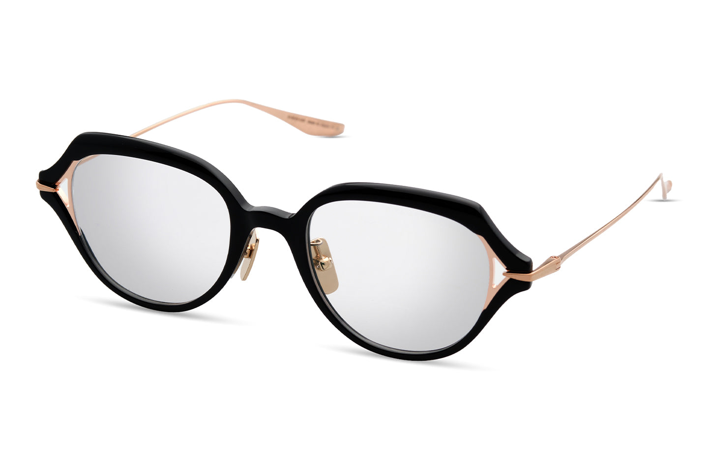 DITA ARTCAL-TWO eyeglasses in Black - Rose Gold - Clear - Modern Eye Care Portland