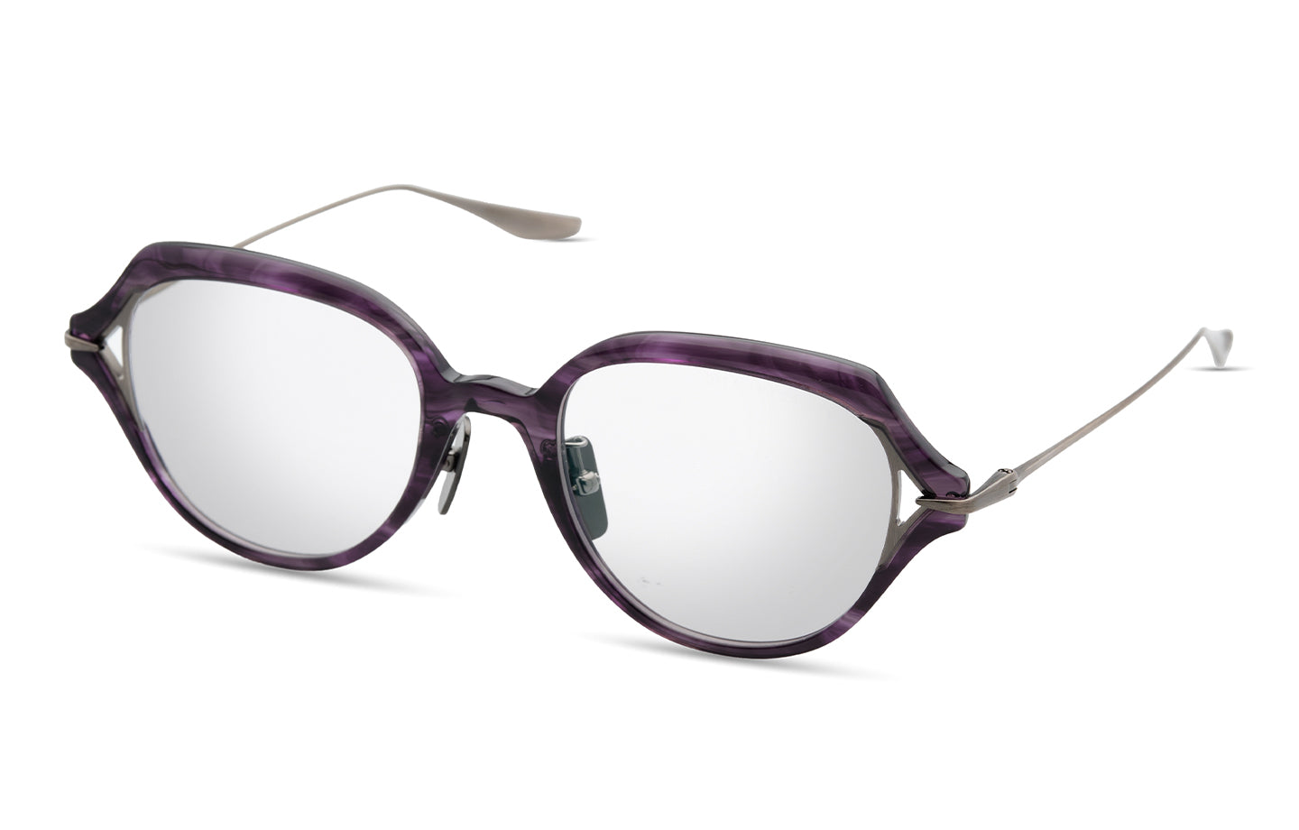 DITA ARTCAL-TWO eyeglasses in Purple Haze - Brushed Dark Gun - Clear - Modern Eye Care Portland