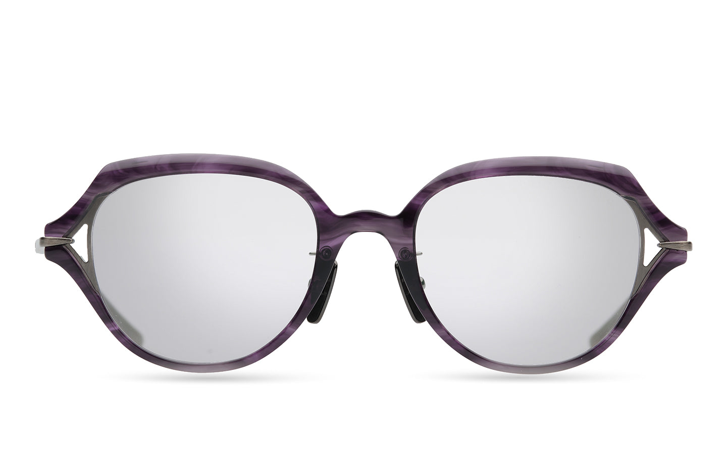 DITA ARTCAL-TWO eyeglasses in Purple Haze - Brushed Dark Gun - Clear - Glance Glasses