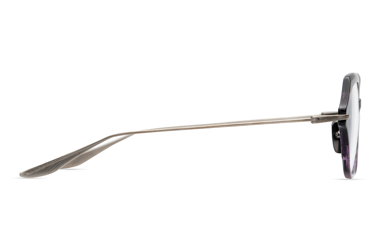 DITA ARTCAL-TWO eyeglasses in Purple Haze - Brushed Dark Gun - Clear - Glance Glasses