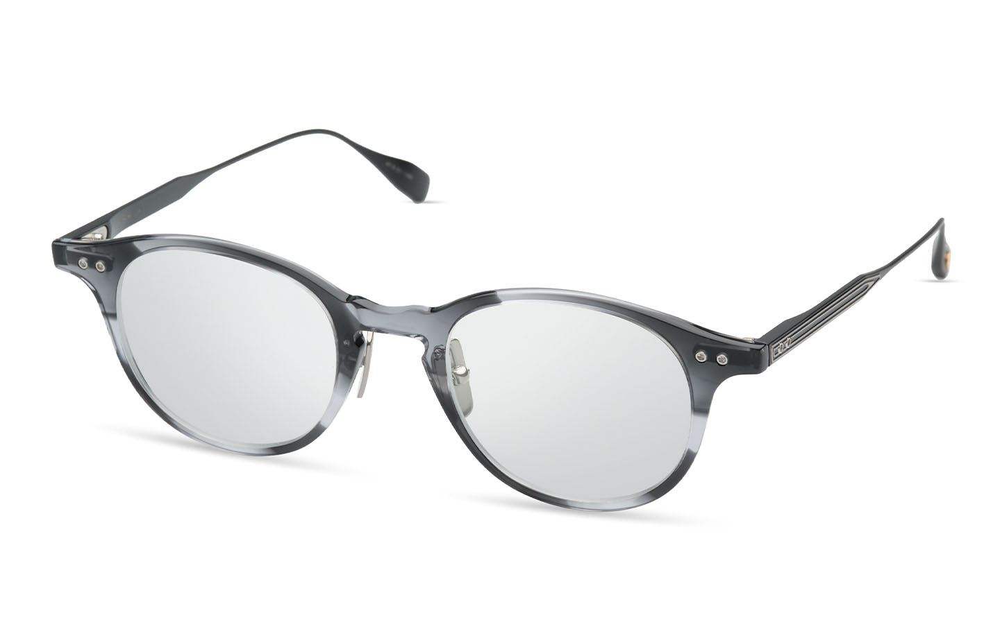 DITA ASH (+) eyeglasses in Ink Swirl - Black Iron - Clear - Modern Eye Care Portland