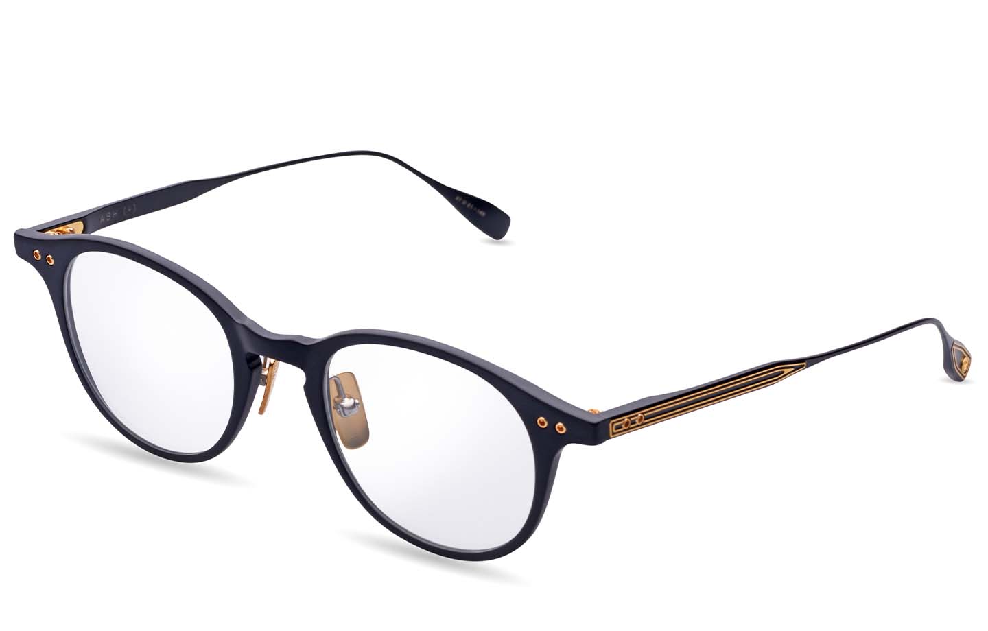 DITA ASH (+) eyeglasses in Matte Black - Black Iron - Clear - Modern Eye Care Portland