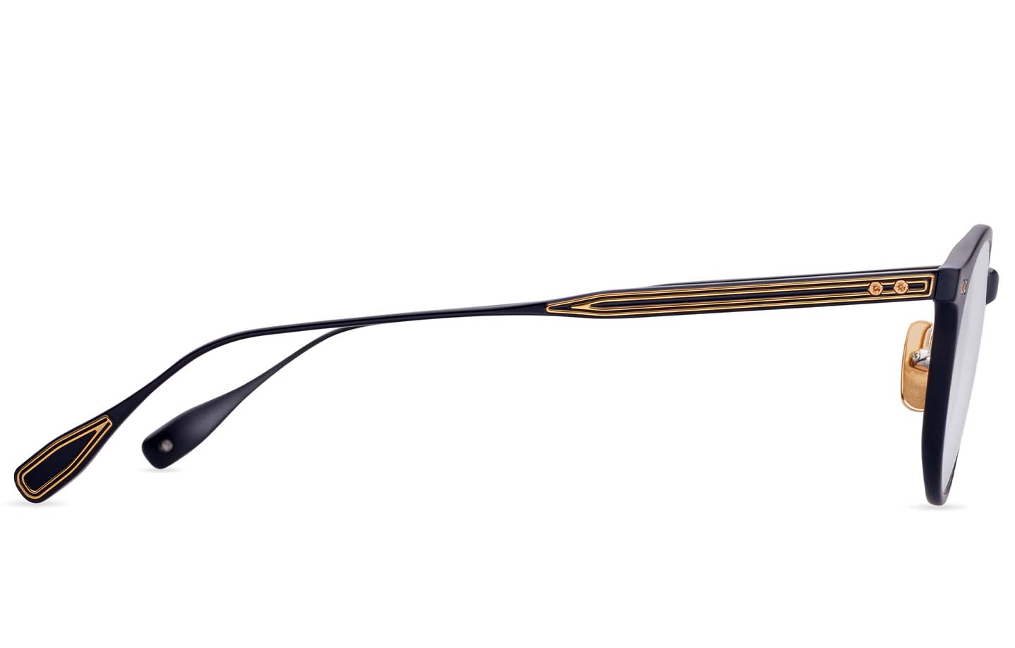 DITA ASH (+) eyeglasses in Matte Black - Black Iron - Clear - Modern Eye Care Portland