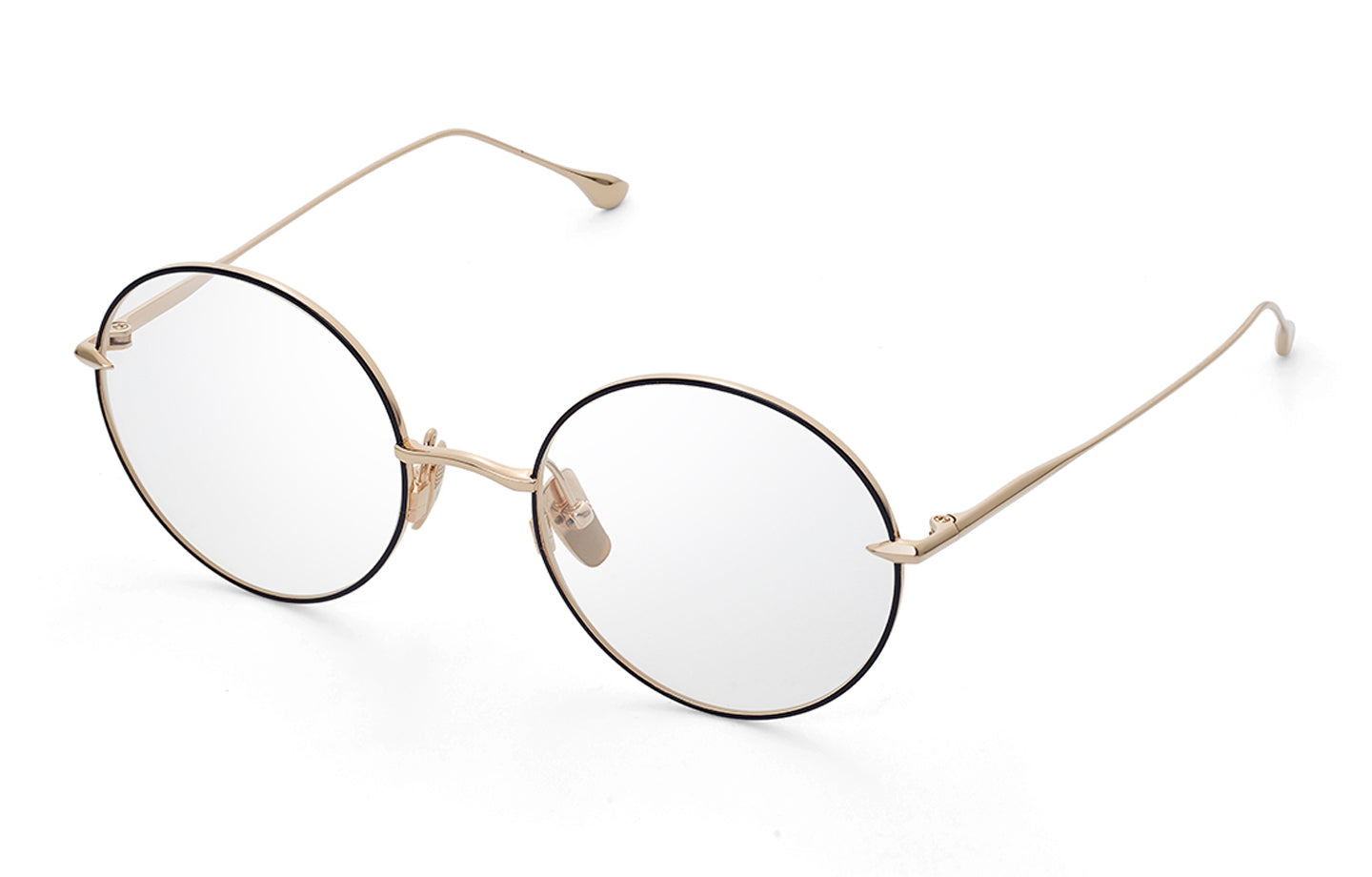 DITA Believer Optical eyeglasses in Black Rhodium - White Gold - Clear - Modern Eye Care Portland