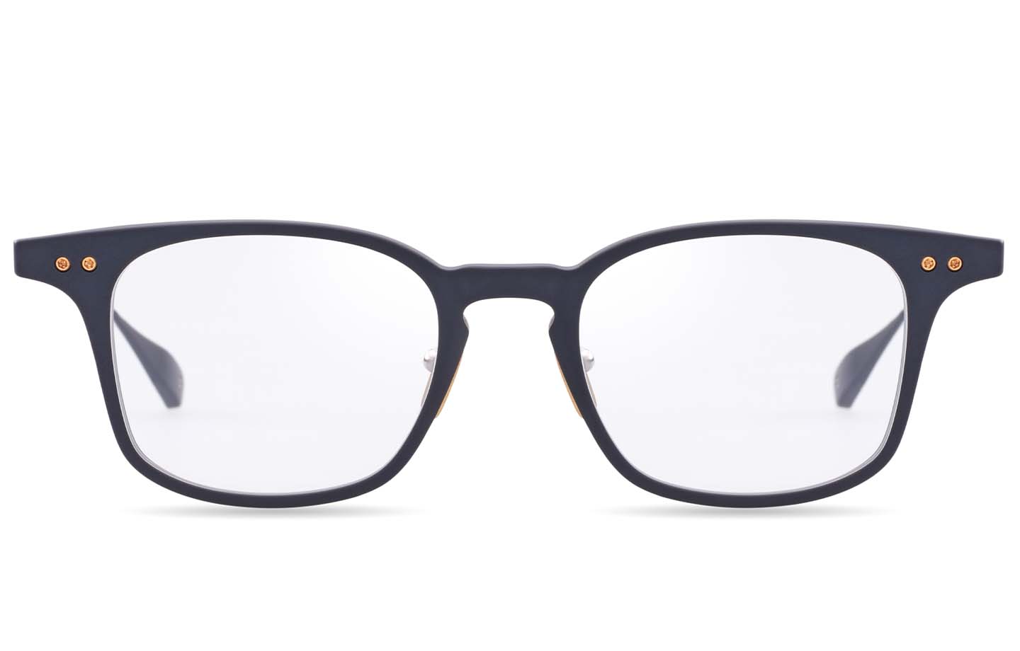 DITA BUCKEYE (+) eyeglasses in Matte Black - Yellow Gold - Clear - Modern Eye Care Portland