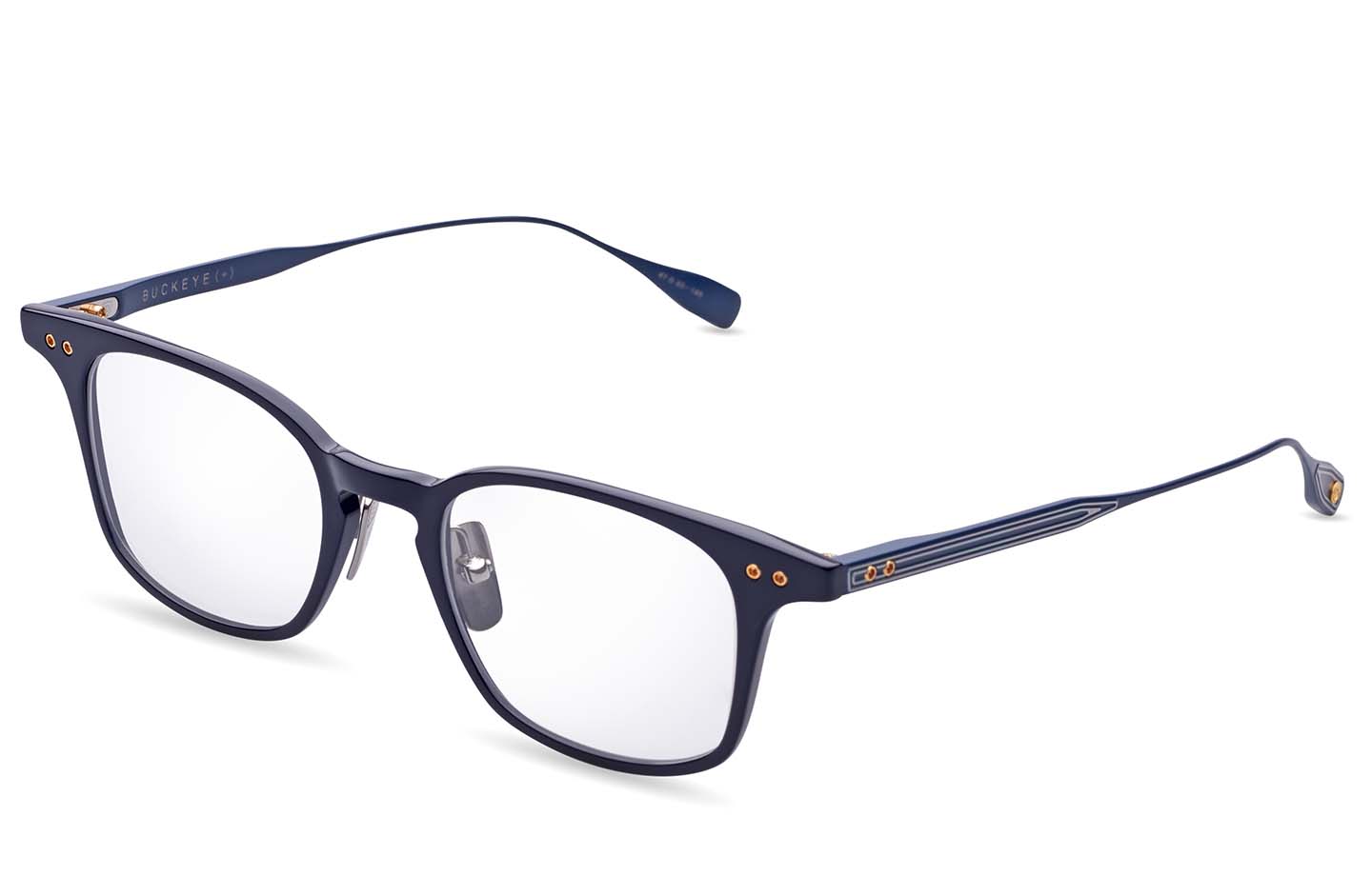 DITA BUCKEYE (+) eyeglasses in Matte Navy - Silver - White Gold - Clear - Modern Eye Care Portland