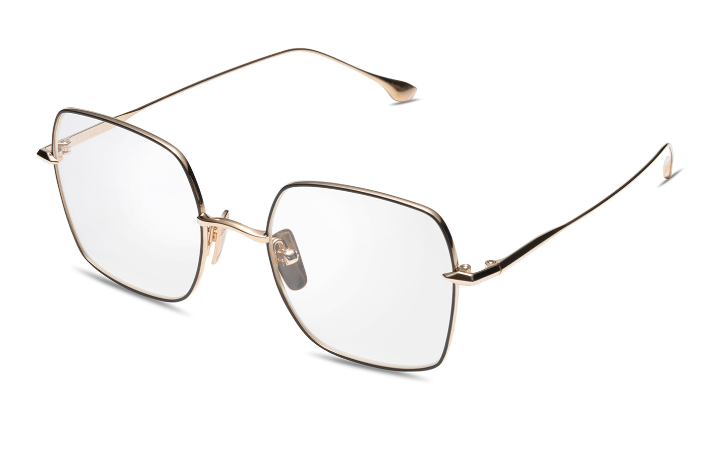 DITA CEREBAL eyeglasses in Black/White Gold - Clear - Modern Eye Care Portland