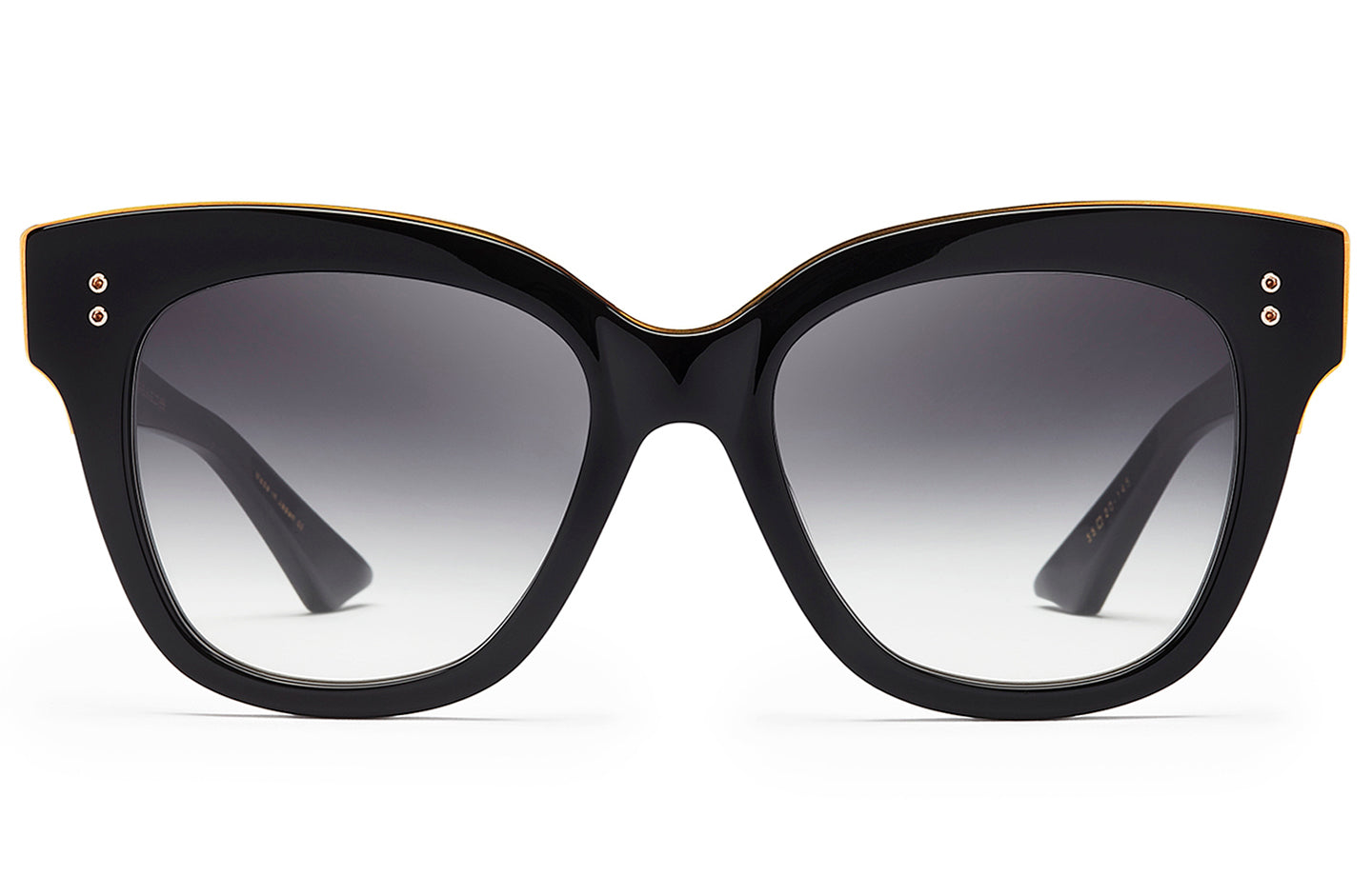 DITA DAY TRIPPER sunglasses in Black - 18K Gold - Grey to Clear Gradient - Modern Eye Care Portland