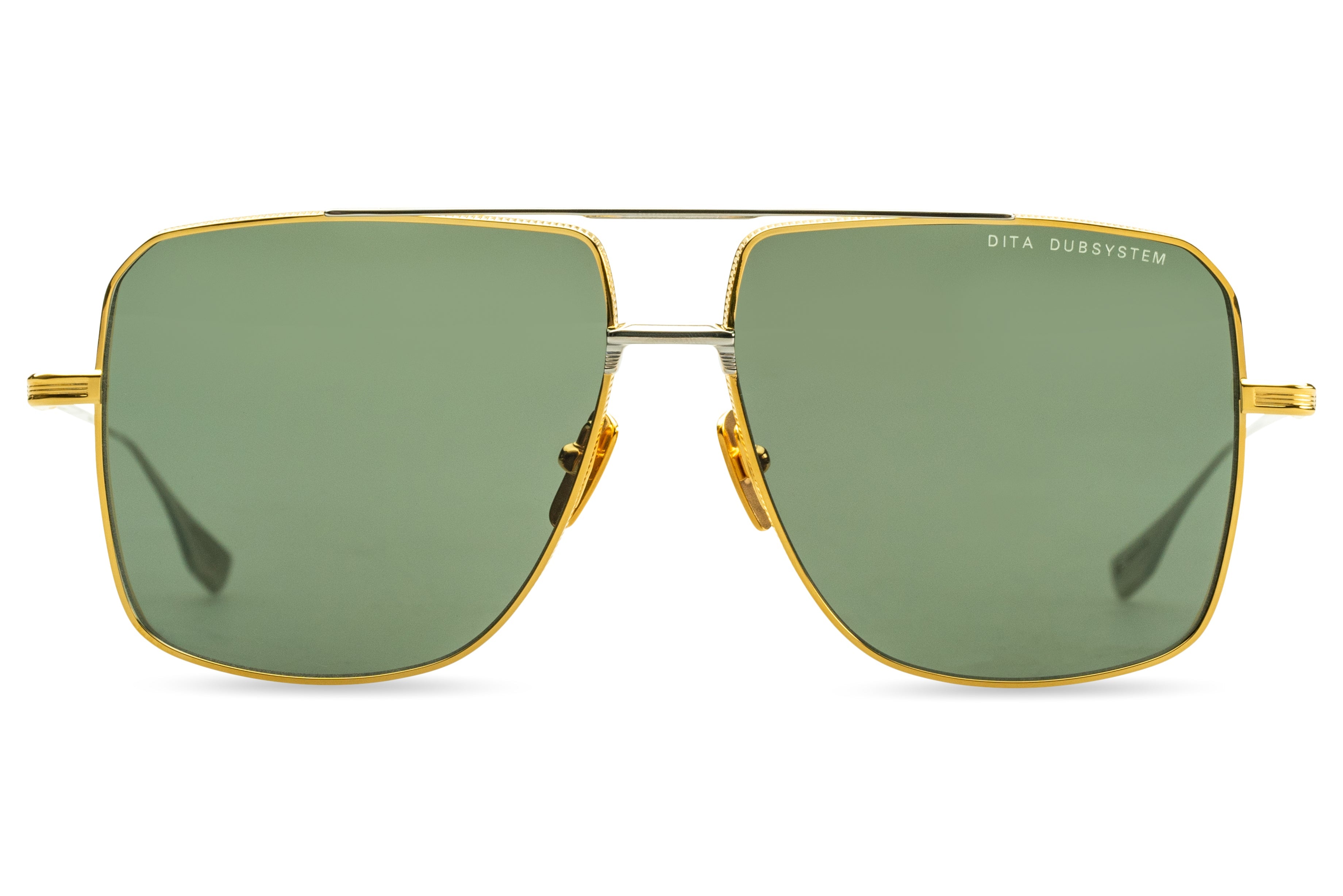 DITA DUBSYSTEM sunglasses in Yellow Gold - Silver - Green - Modern Eye Care Portland