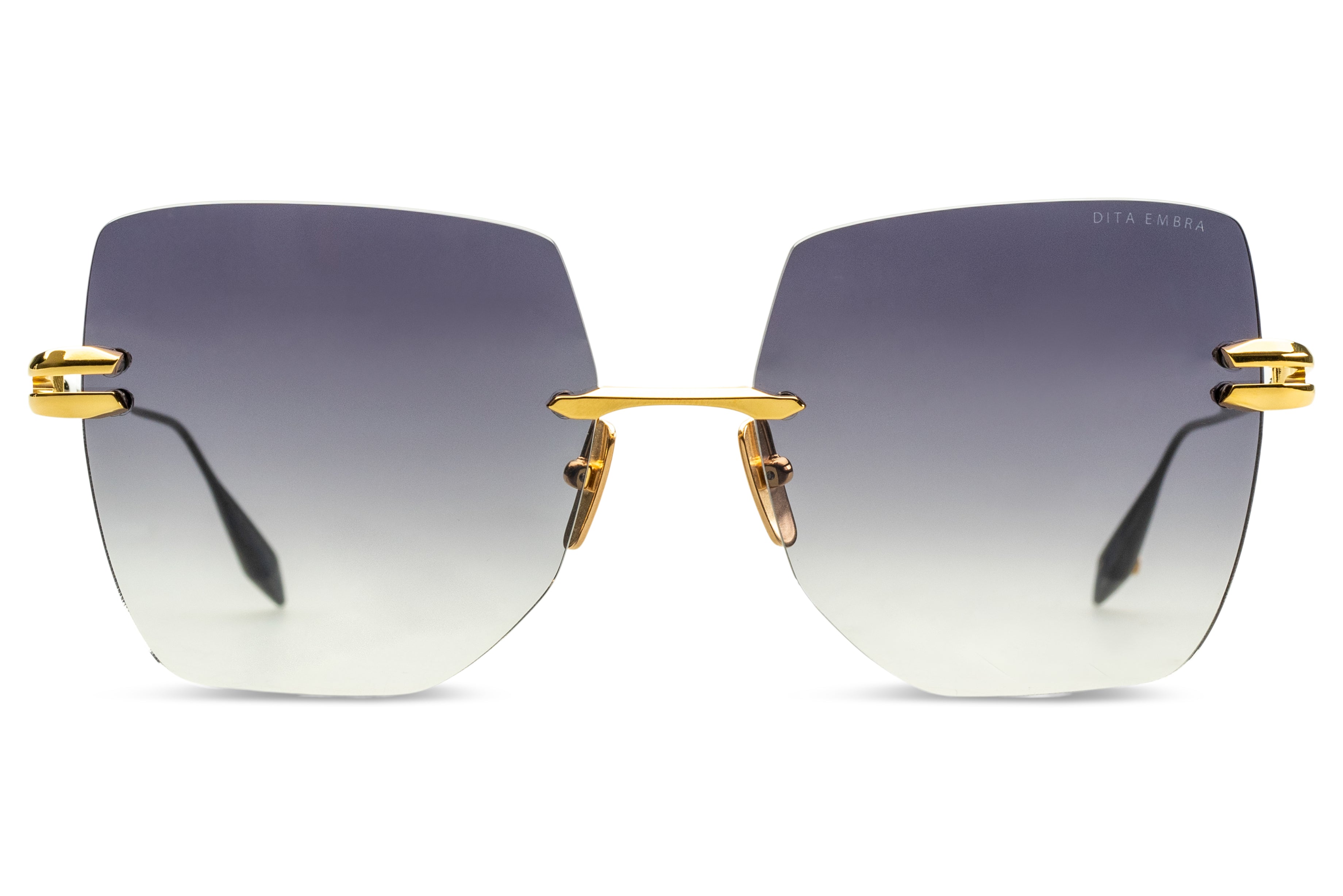 DITA EMBRA sunglasses in Yellow Gold - Black Rhodium - Dark Grey to Clear Gradient - Modern Eye Care Portland