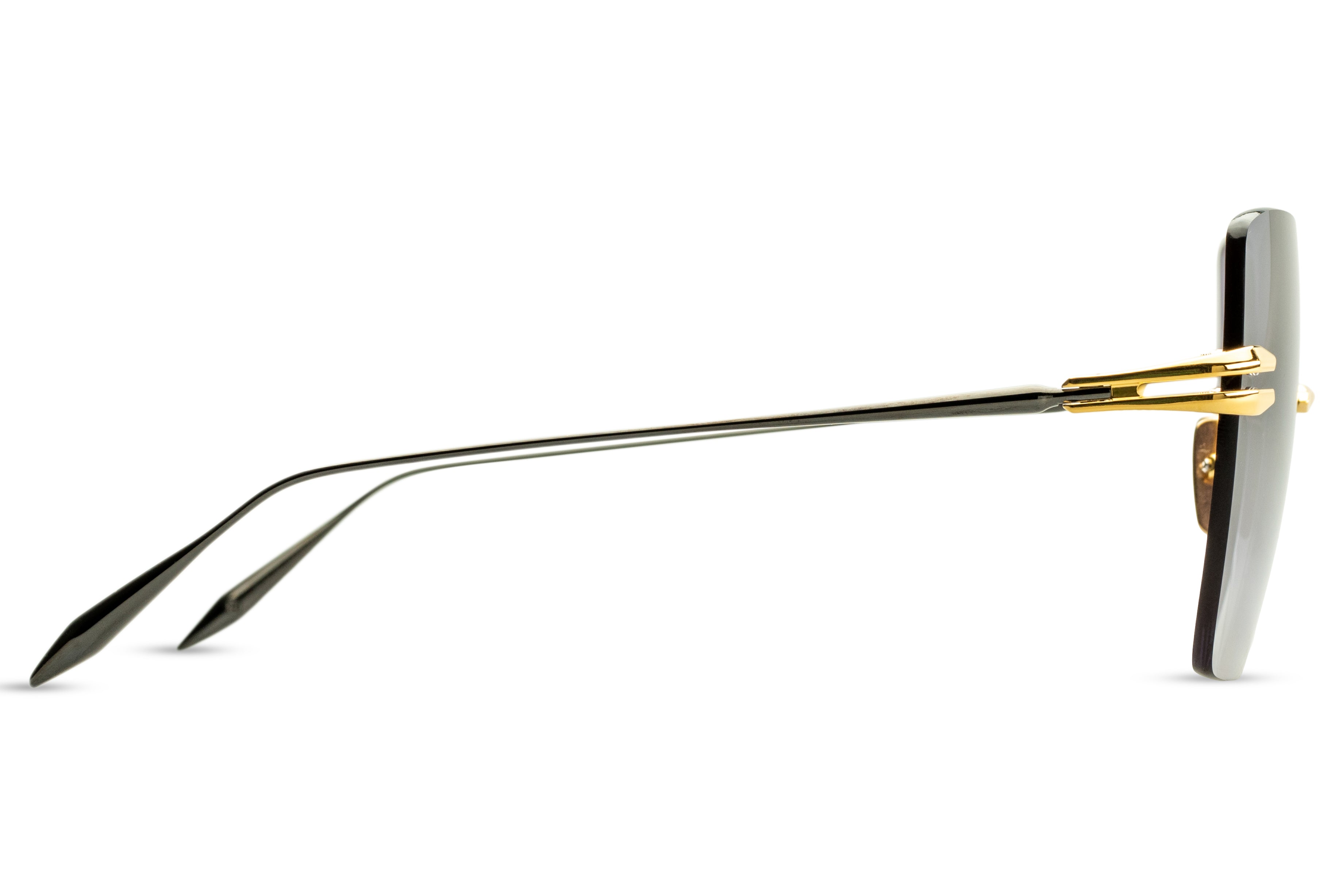 DITA EMBRA sunglasses in Yellow Gold - Black Rhodium - Dark Grey to Clear Gradient - Modern Eye Care Portland