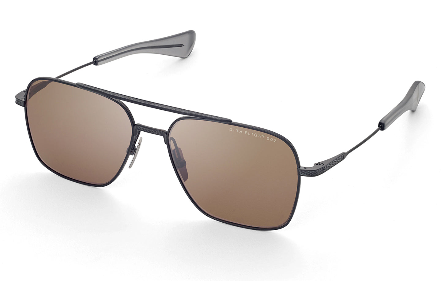 DITA FLIGHT-SEVEN sunglasses in Black Iron - Brown - Modern Eye Care Portland