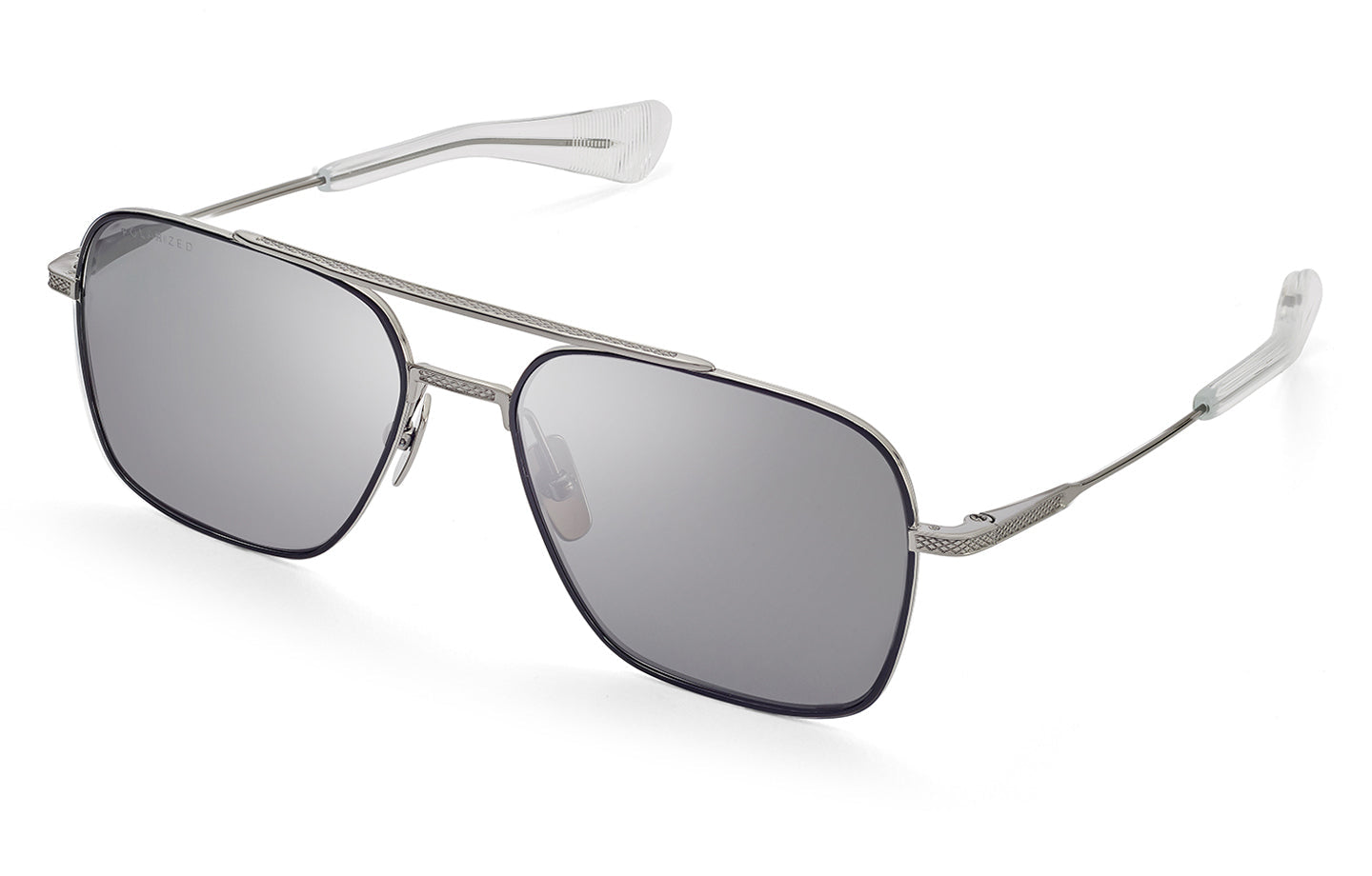 DITA FLIGHT-SEVEN sunglasses in Black Palladium - Black Enamel - Grey Polarized - Modern Eye Care Portland