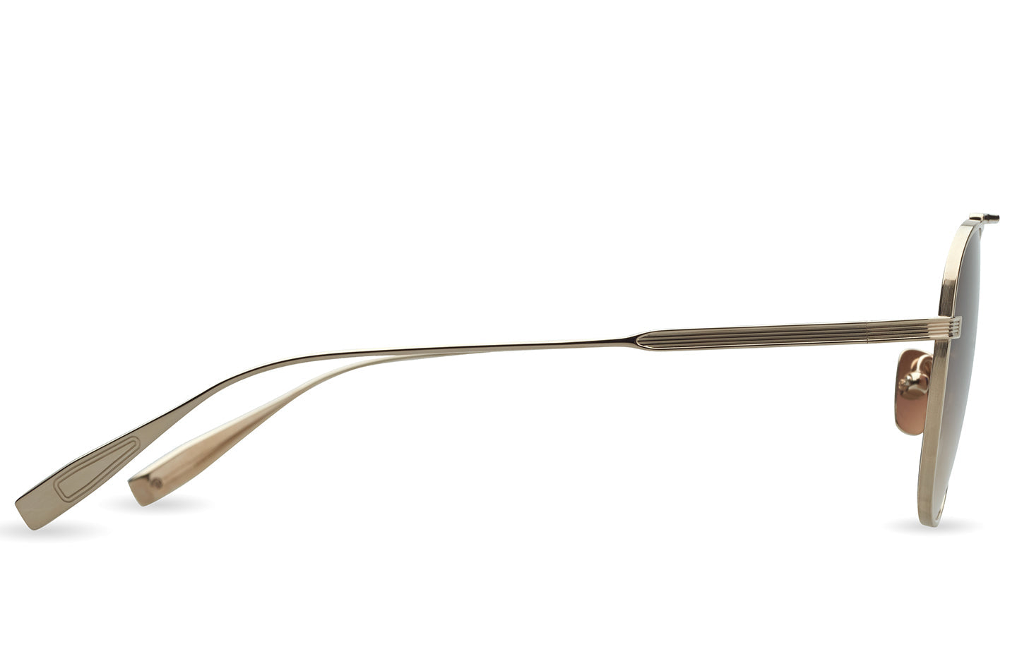 DITA FLIGHT.009 sunglasses in White Gold - Dark Brown to Clear Gradient - Modern Eye Care Portland