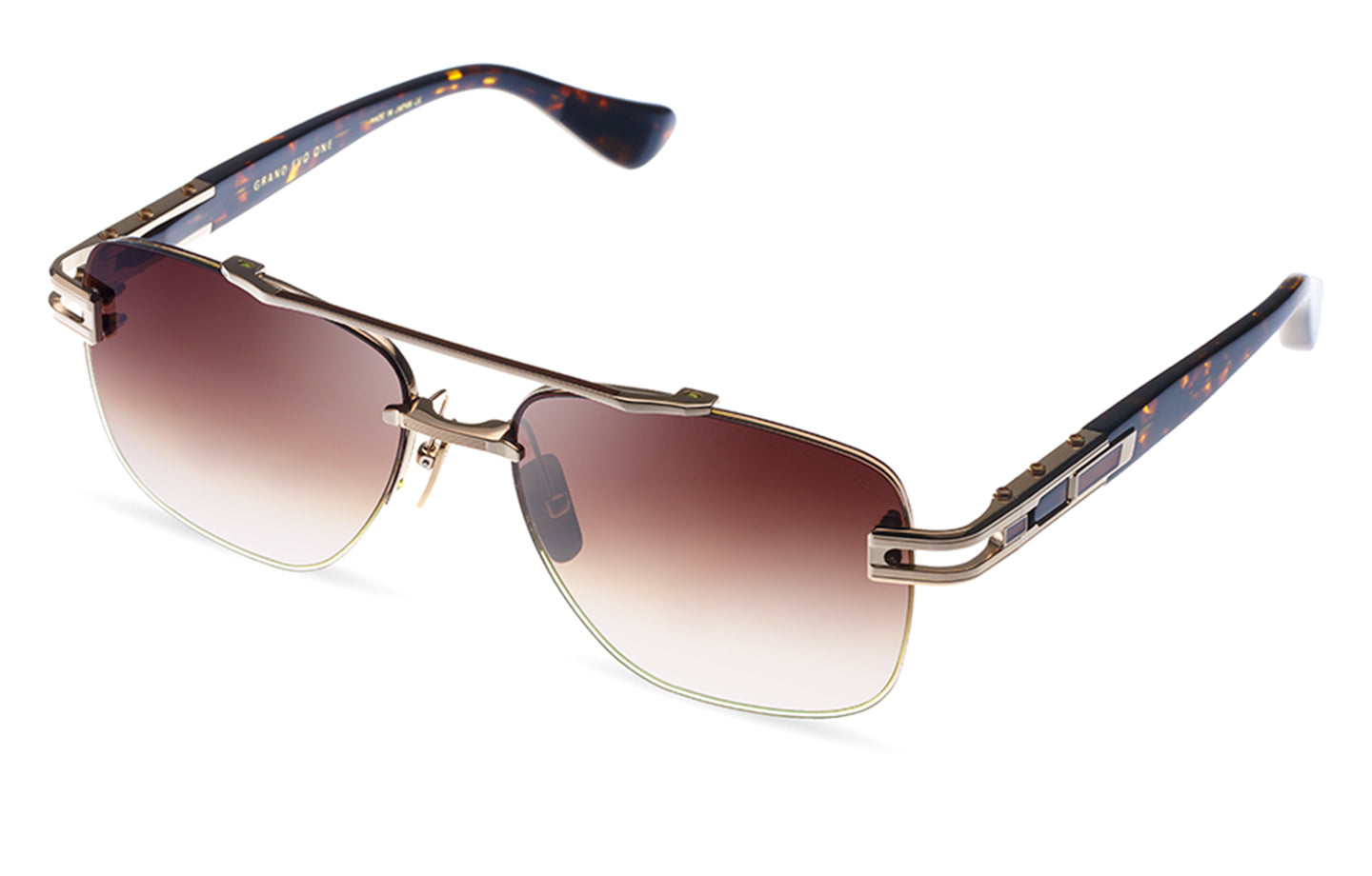 DITA GRAND-EVO ONE sunglasses in White Gold - Brown - Dark Brown to Clear - Modern Eye Care Portland