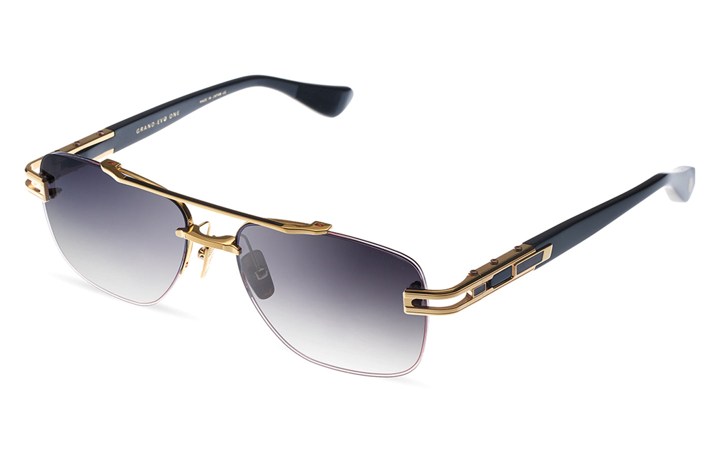 DITA GRAND-EVO ONE sunglasses in Yellow Gold/Black - Dark Grey to Clear - Modern Eye Care Portland