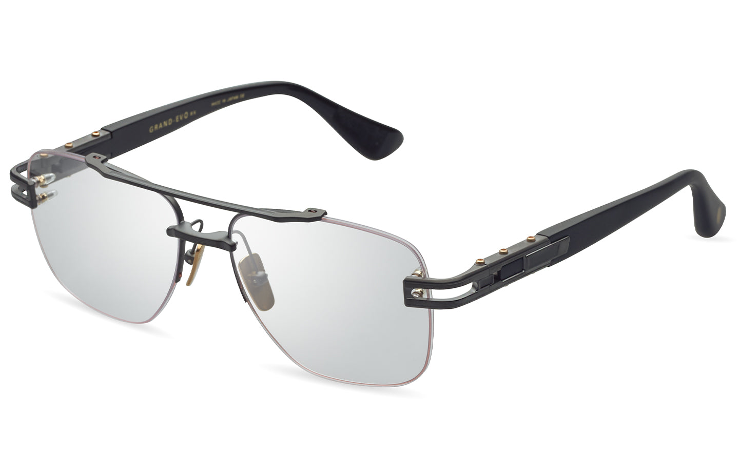 DITA GRAND-EVO Rx eyeglasses in Black Iron - Black - Clear - Modern Eye Care Portland