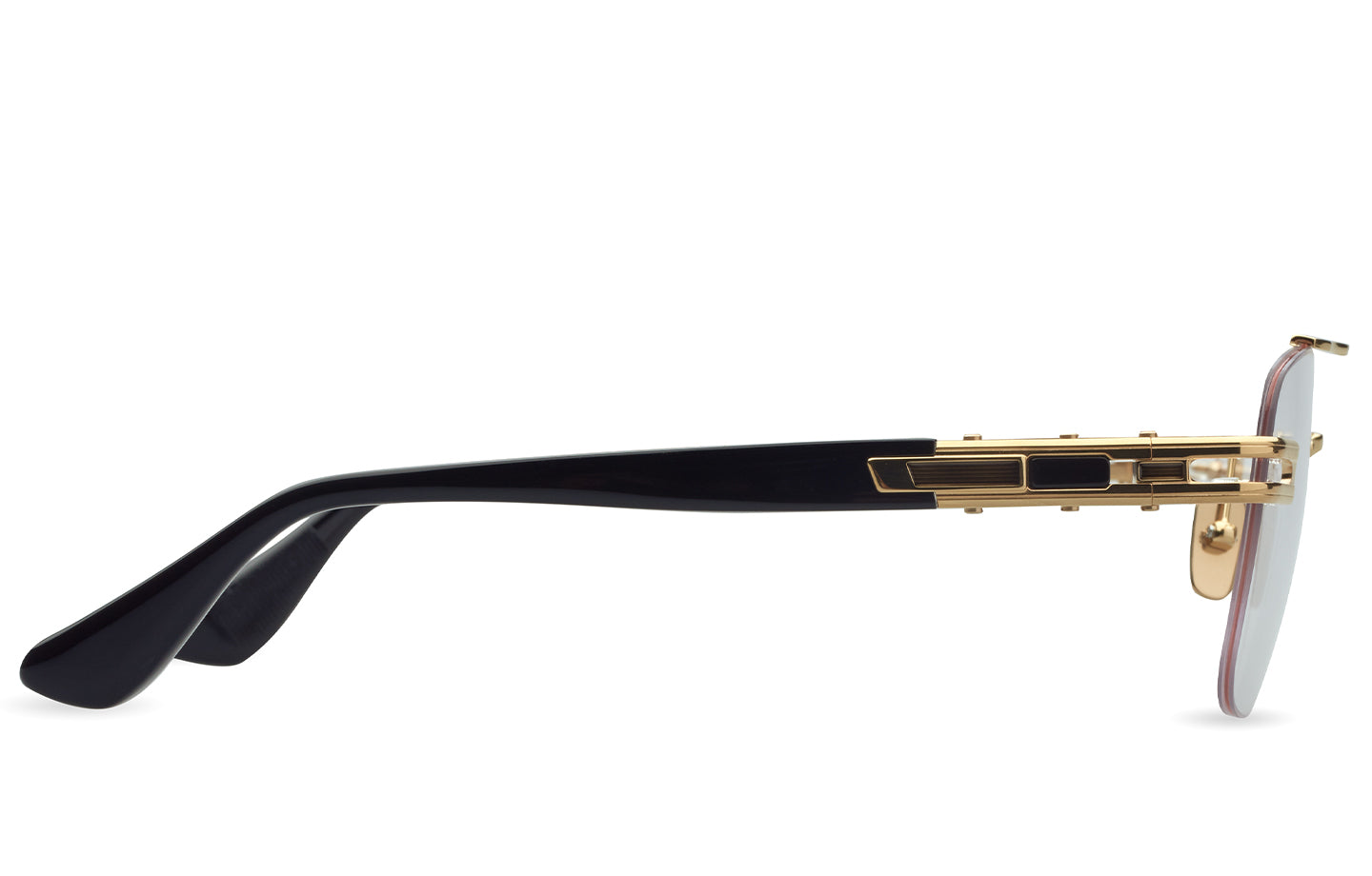 DITA GRAND-EVO Rx eyeglasses in Yellow Gold - Black - Clear - Modern Eye Care Portland