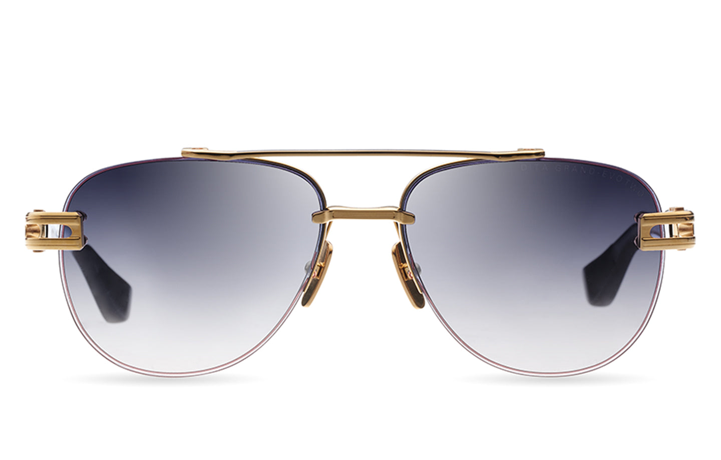 DITA GRAND-EVO TWO sunglasses in Yellow Gold/Black - Dark Grey to Clear - Modern Eye Care Portland
