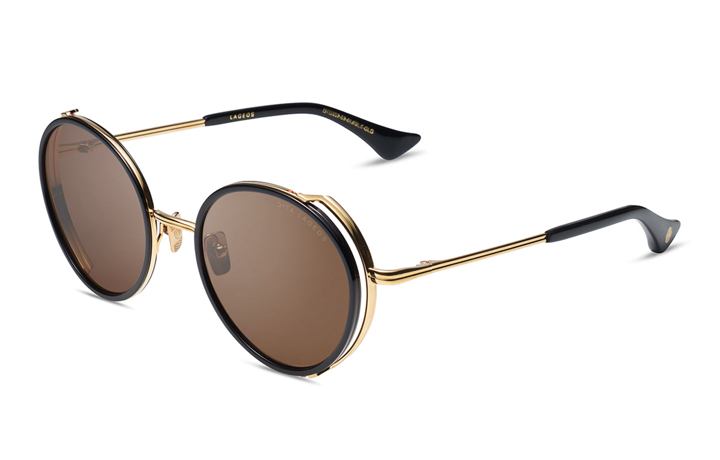 DITA LAGEOS sunglasses in Black/Gold - Dark Brown - Modern Eye Care Portland