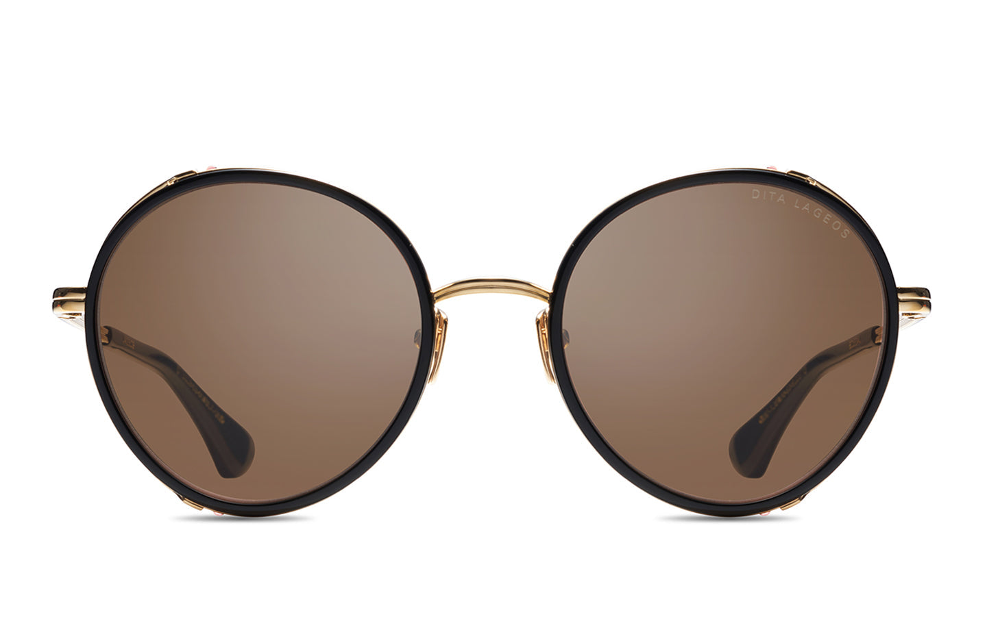 DITA LAGEOS sunglasses in Black/Gold - Dark Brown - Modern Eye Care Portland