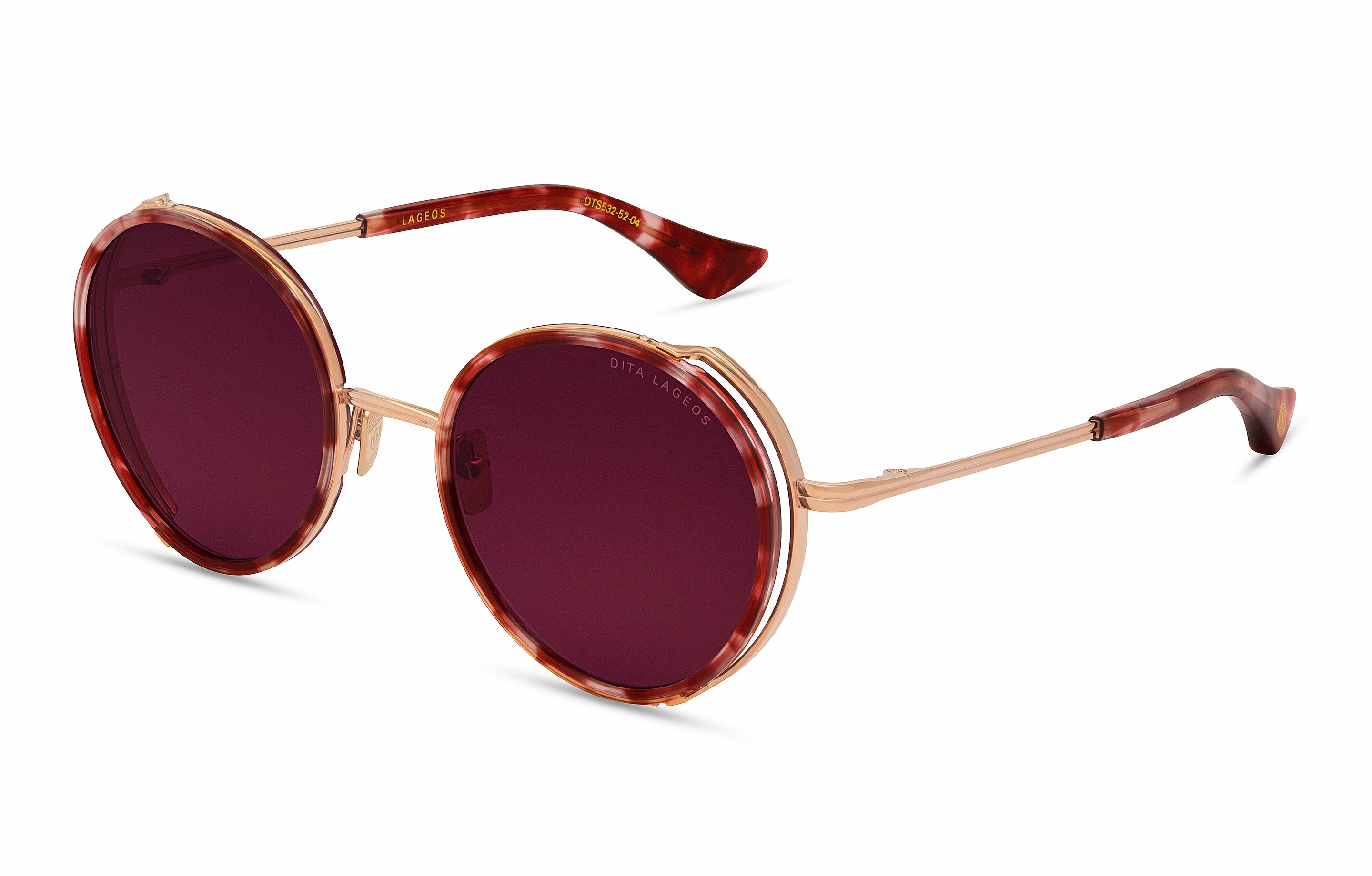 DITA LAGEOS sunglasses in Rose Tortoise - Rose Gold - Dark Cherry to Clear Gradient - Modern Eye Care Portland