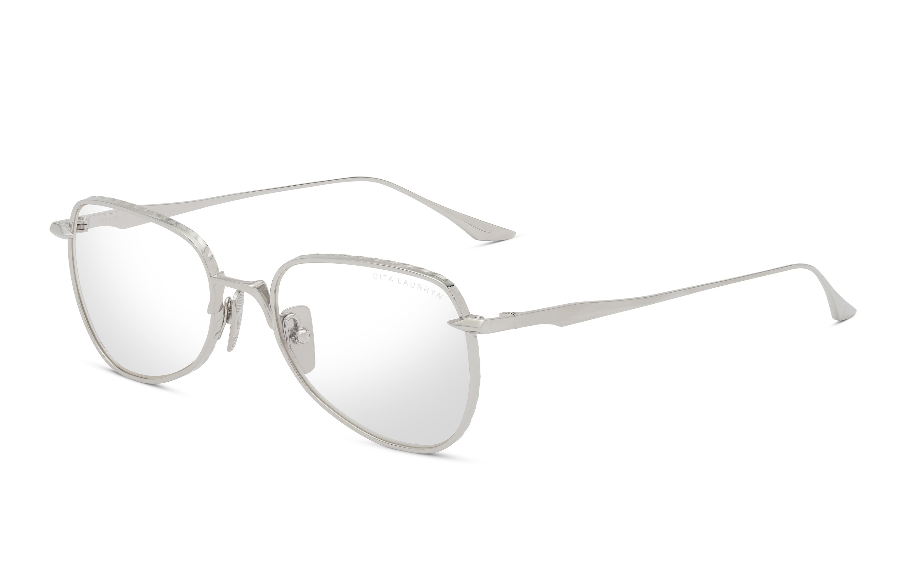 DITA LAURHYN eyeglasses in Silver - Clear - Glance Glasses