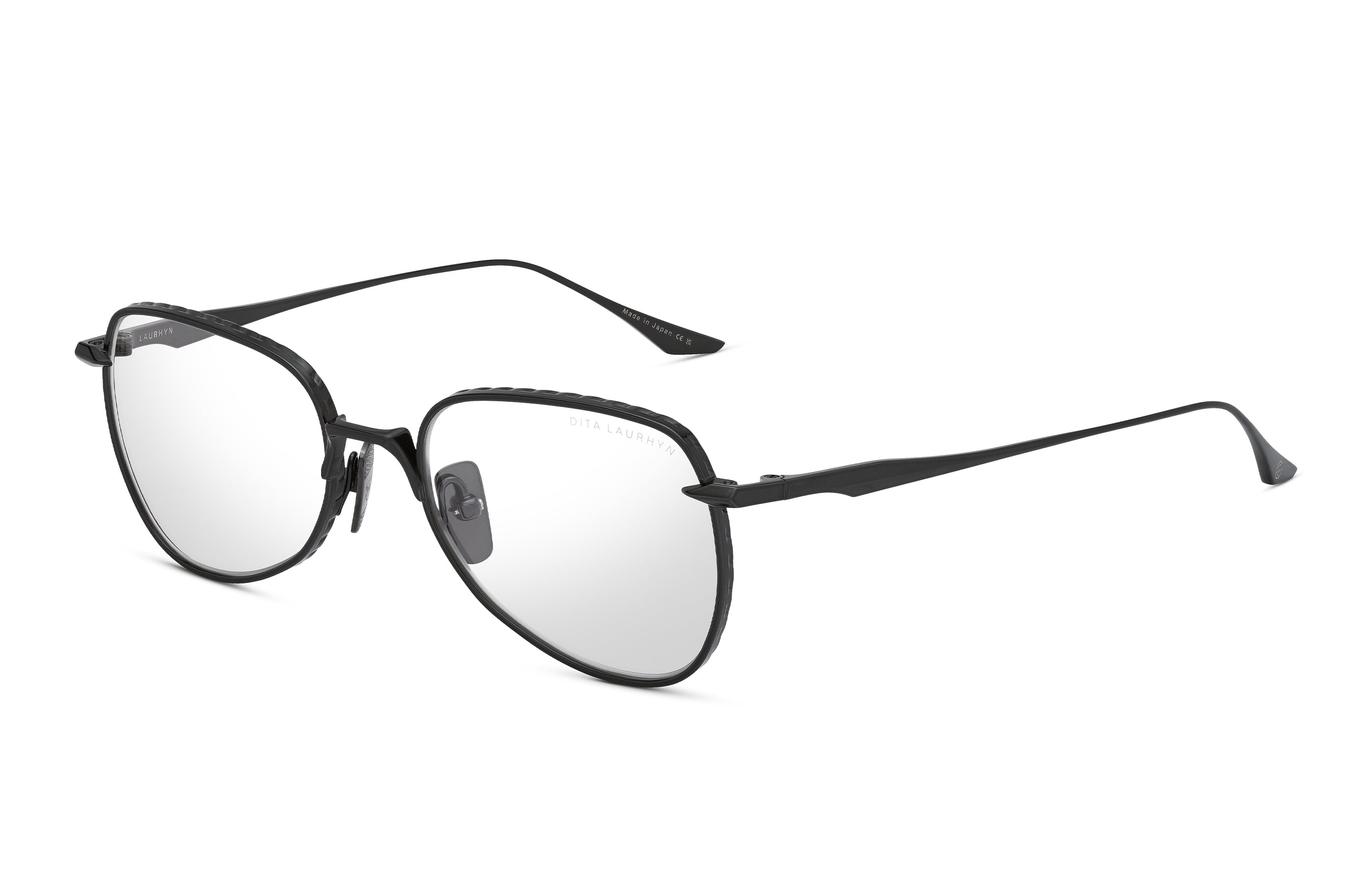 DITA LAURHYN eyeglasses in Smoked Pearl - Clear - Glance Glasses