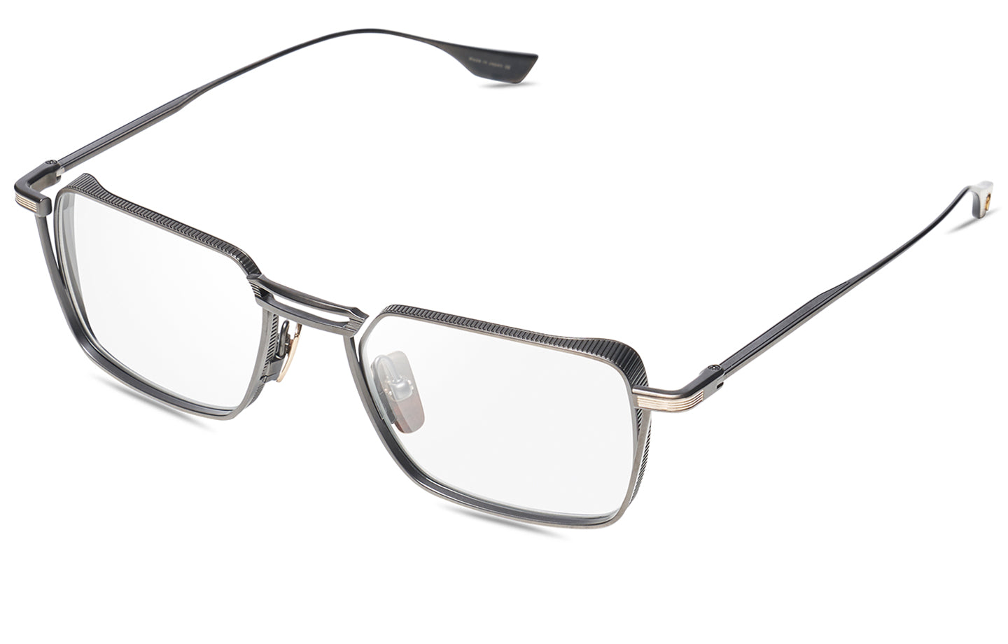 DITA LINDSTRUM eyeglasses in Black Iron/White Gold - Clear - Modern Eye Care Portland