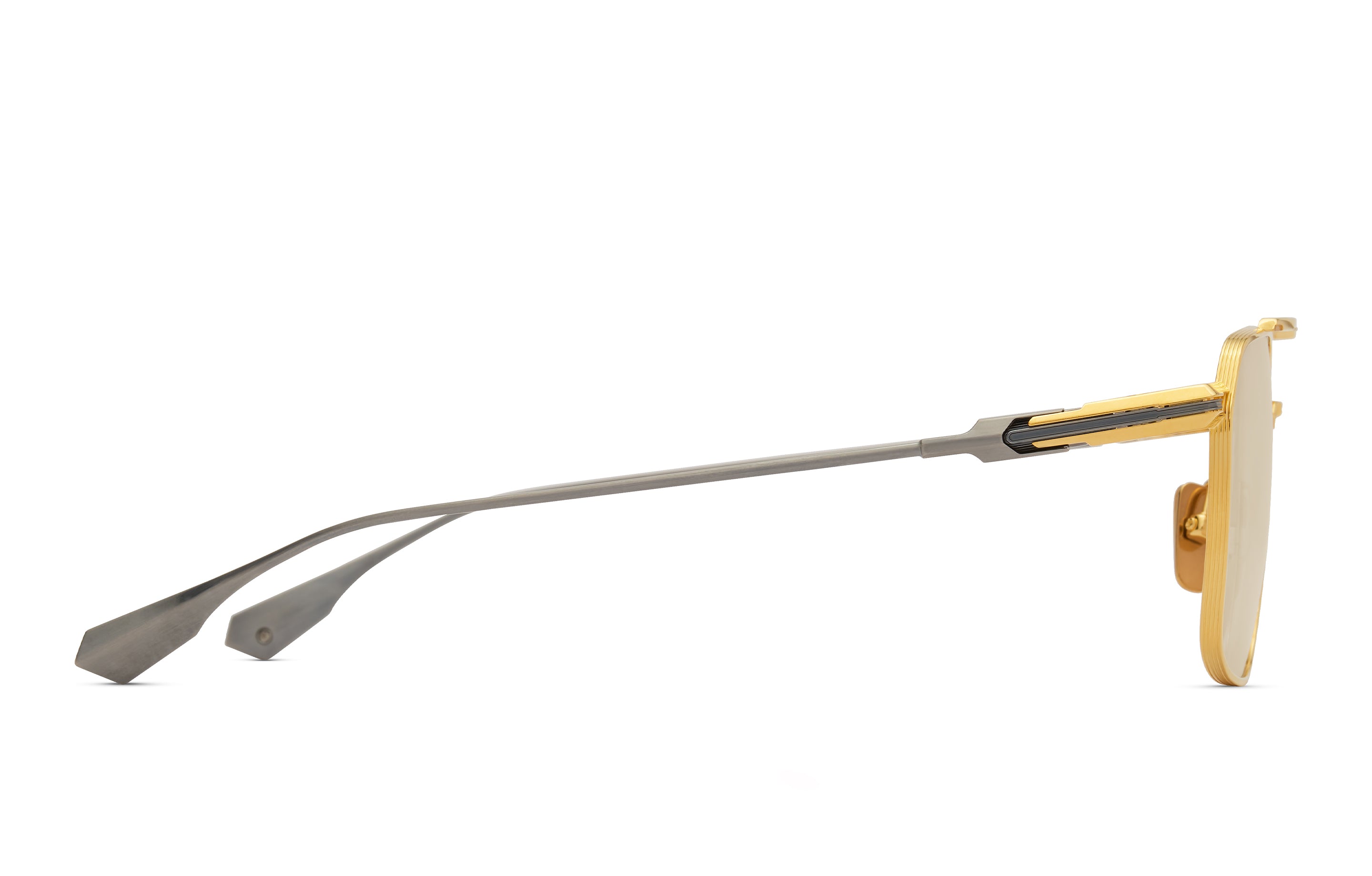 DITA LINEAGE.99 eyeglasses in Yellow Gold - Antique Silver - Brown Wash - Glance Glasses