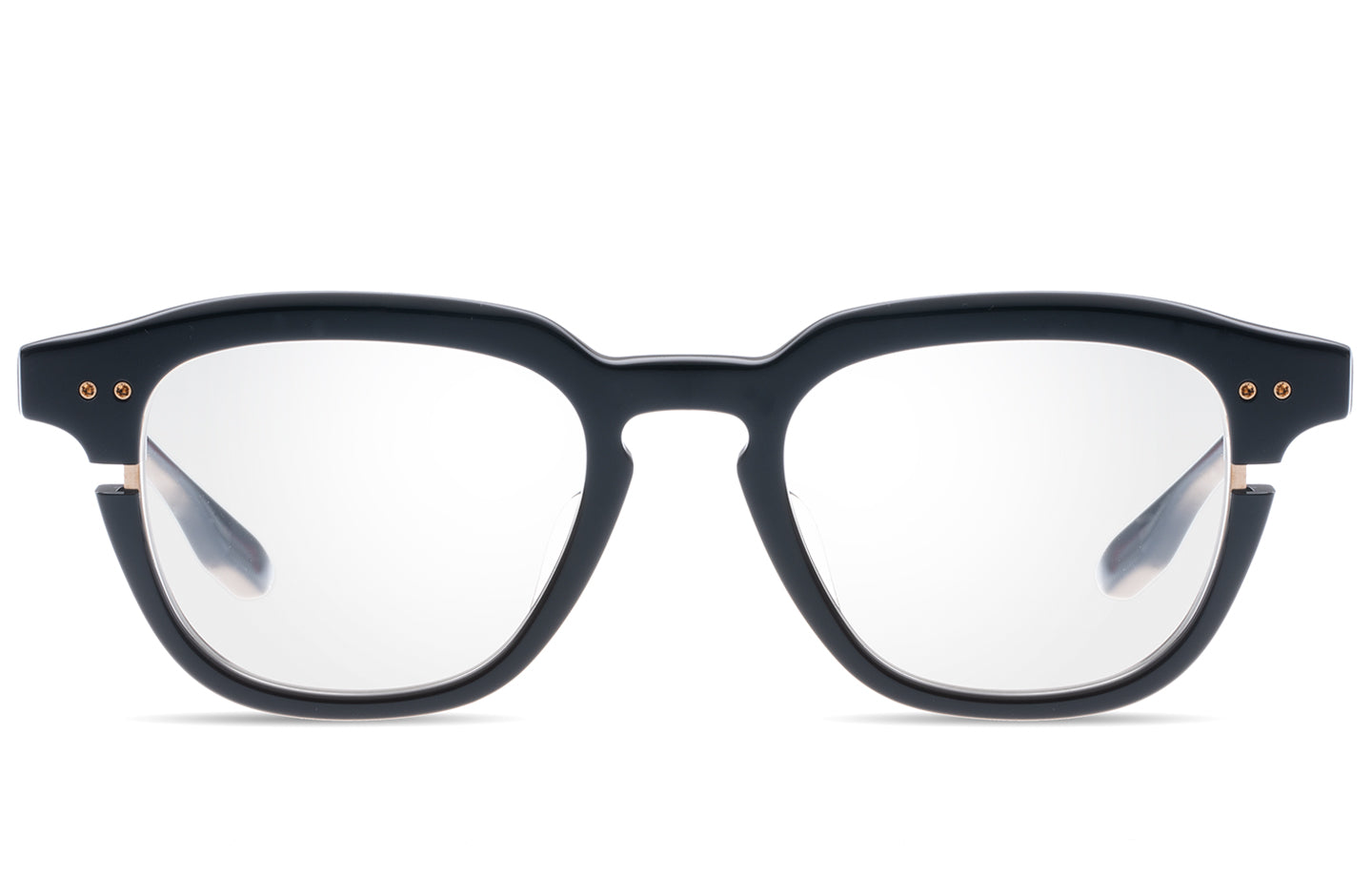 DITA LINEUS eyeglasses in Black - White Gold - Clear - Modern Eye Care Portland