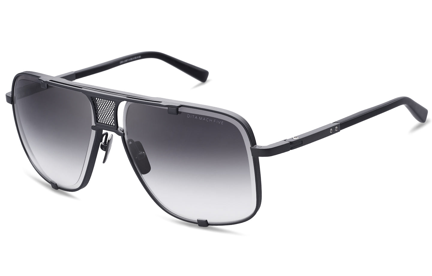 DITA MACH-FIVE sunglasses in Black Iron - Grey Gradient - Modern Eye Care Portland