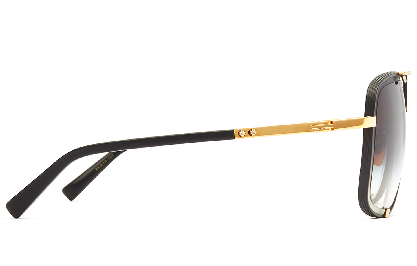 DITA MACH-FIVE sunglasses in Matte Black - Yellow Gold - Grey Gradient - Modern Eye Care Portland