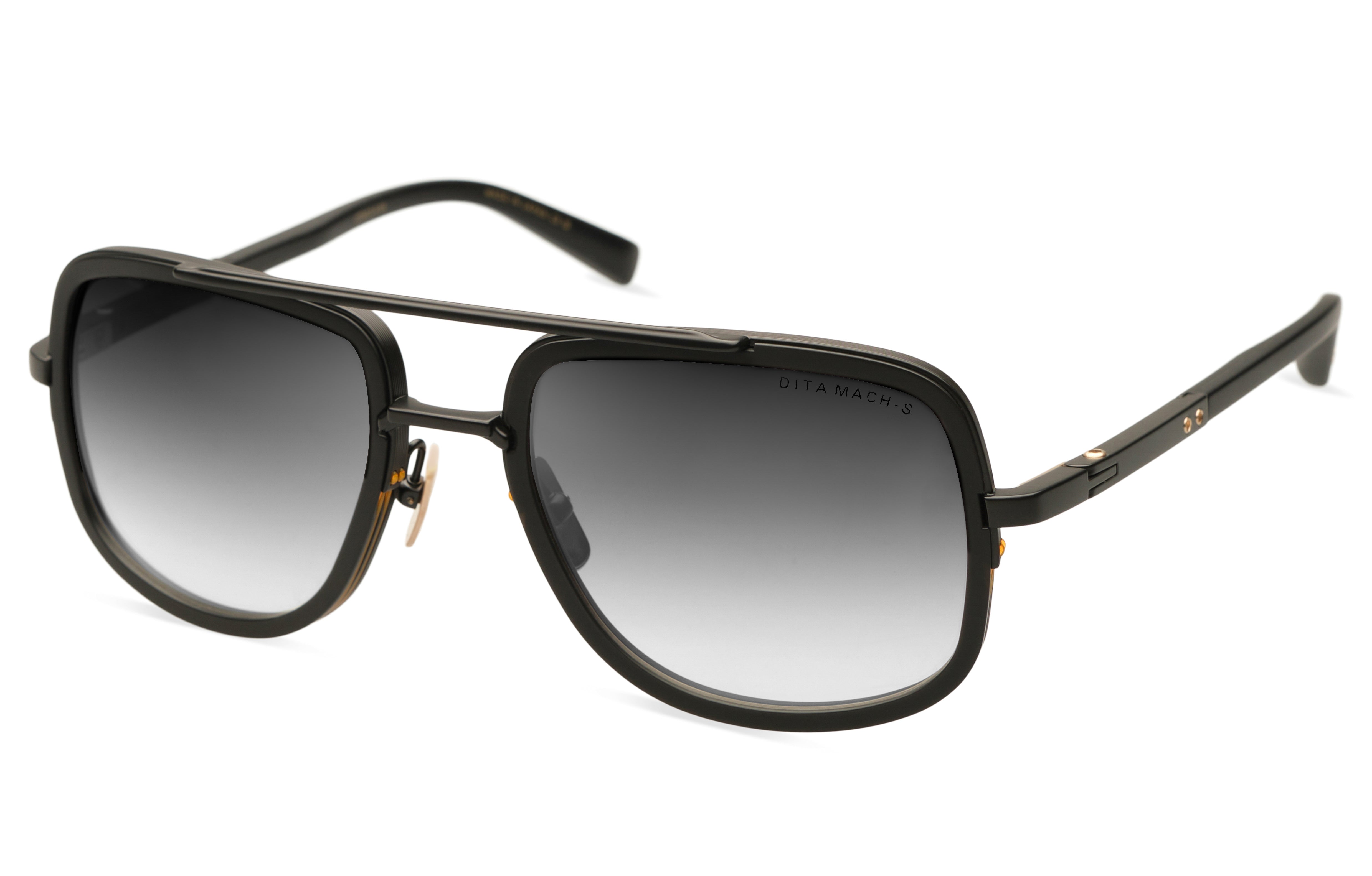 DITA MACH-S sunglasses in Matte Black - Grey To Clear Gradient - Modern Eye Care Portland