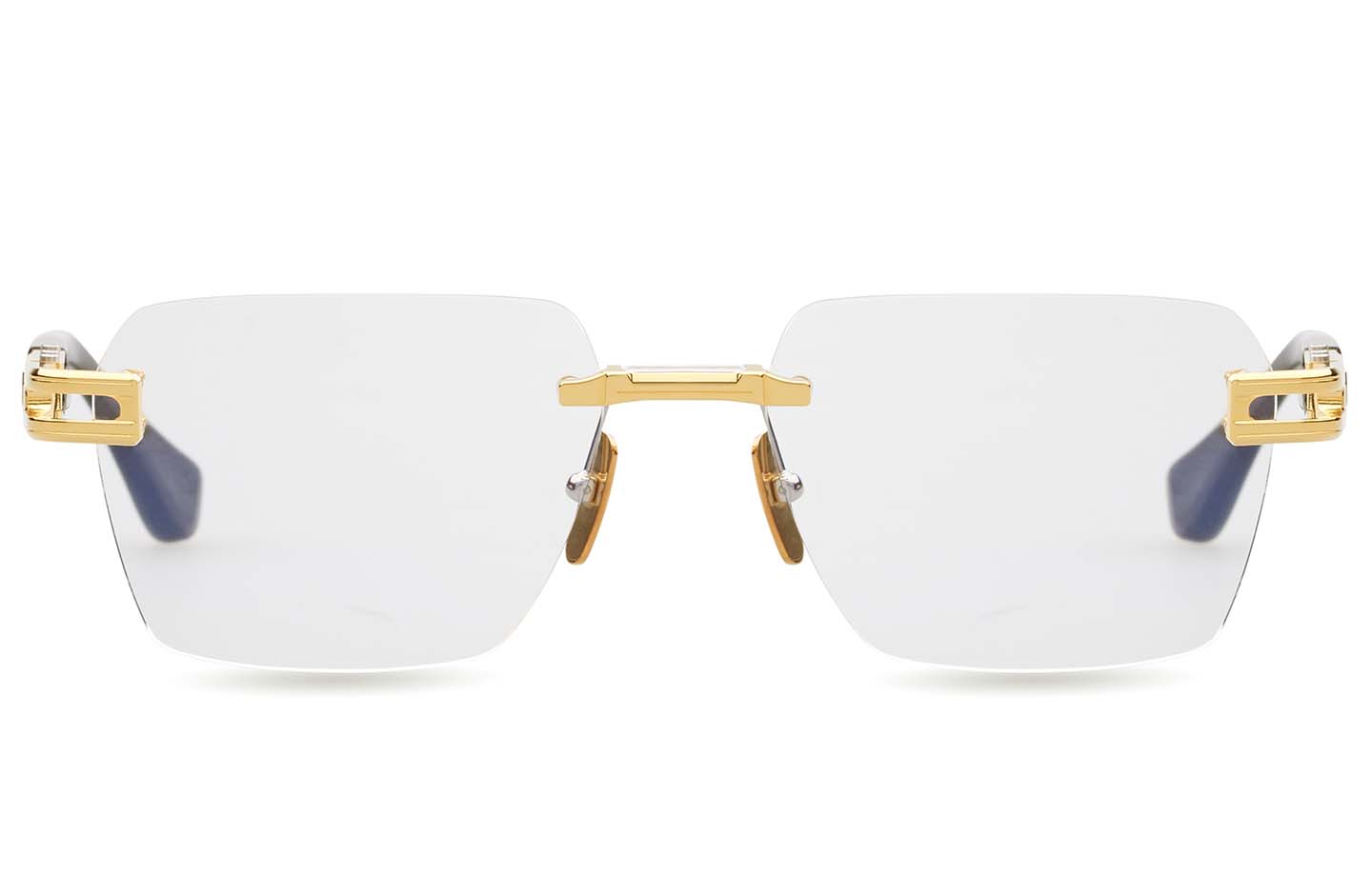 DITA META-EVO Rx eyeglasses in Yellow Gold - Ink Swirl - Clear - Modern Eye Care Portland
